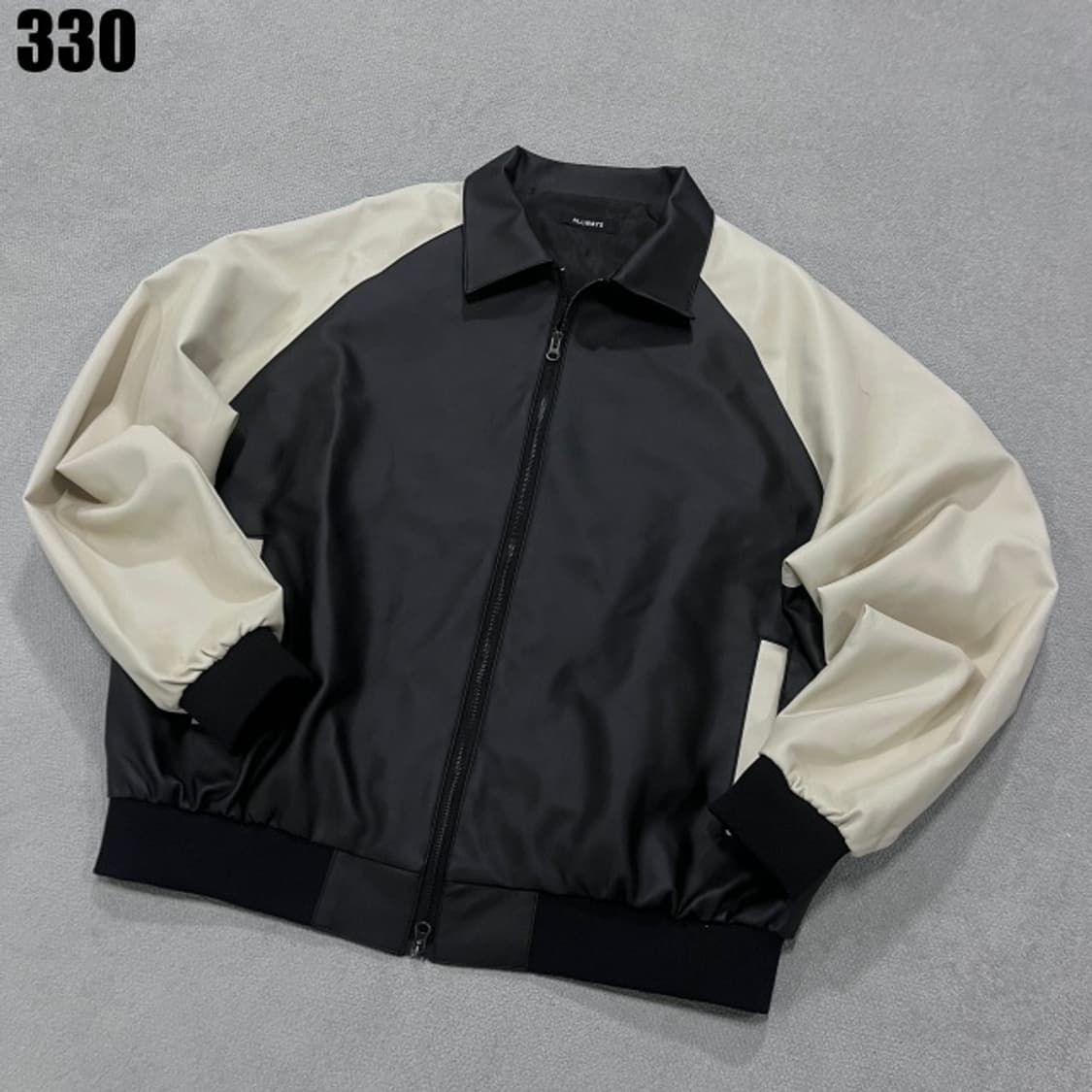 올웨이즈 배색 레더 자켓  상품이미지1