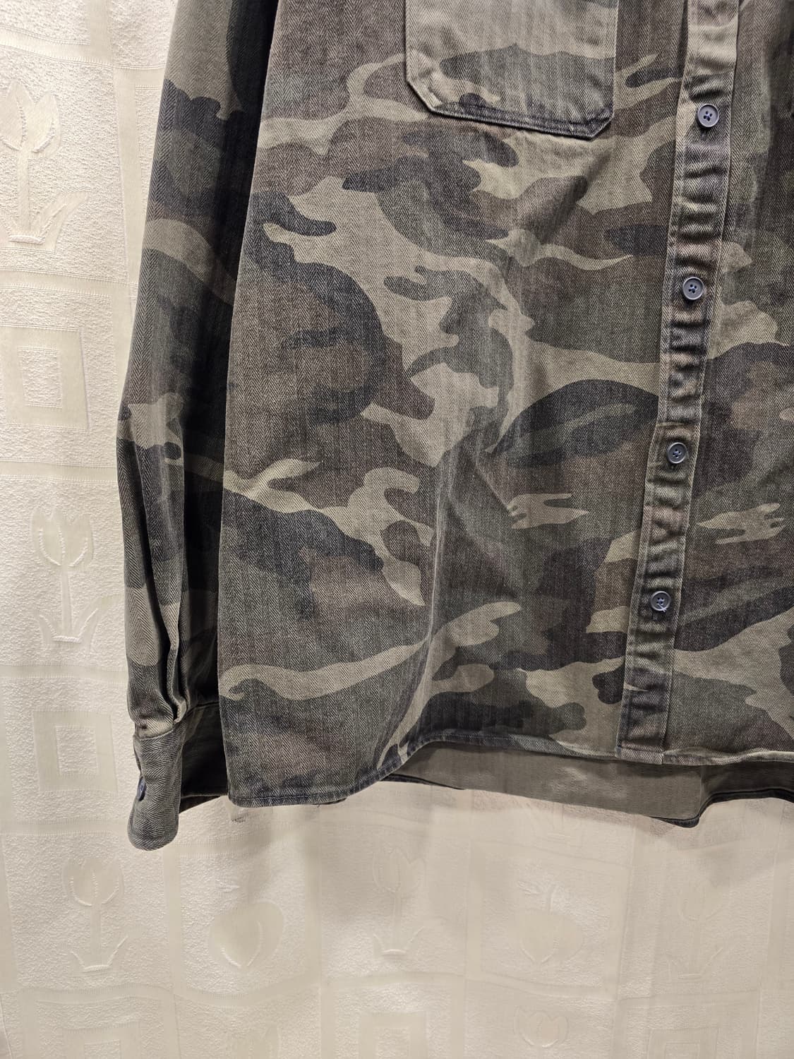 테이크이지 TAKEASY 카모플라쥬 셔츠  남방 90~95 상품이미지4