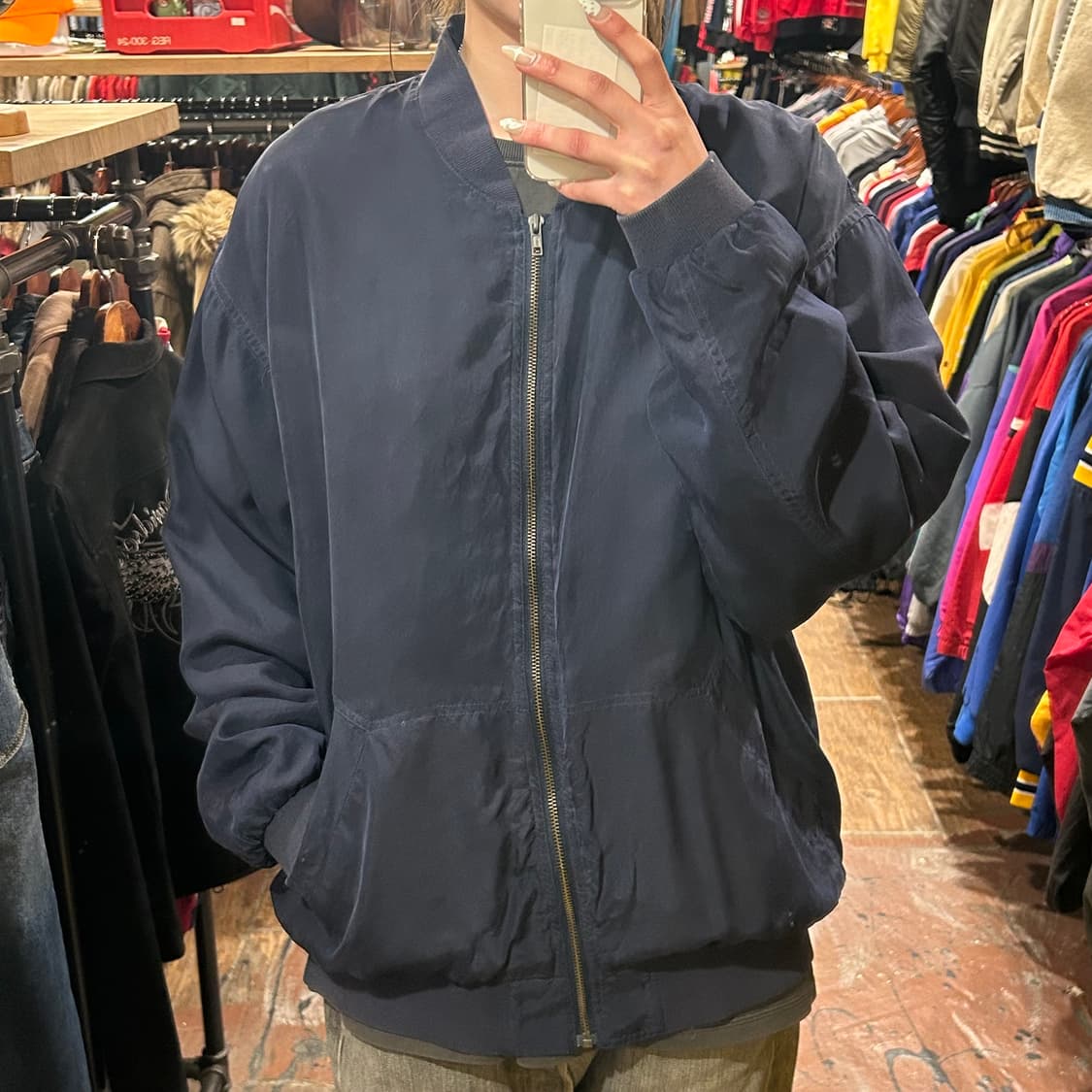 [HI] VTG 봄버 자켓 네이비 상품이미지2