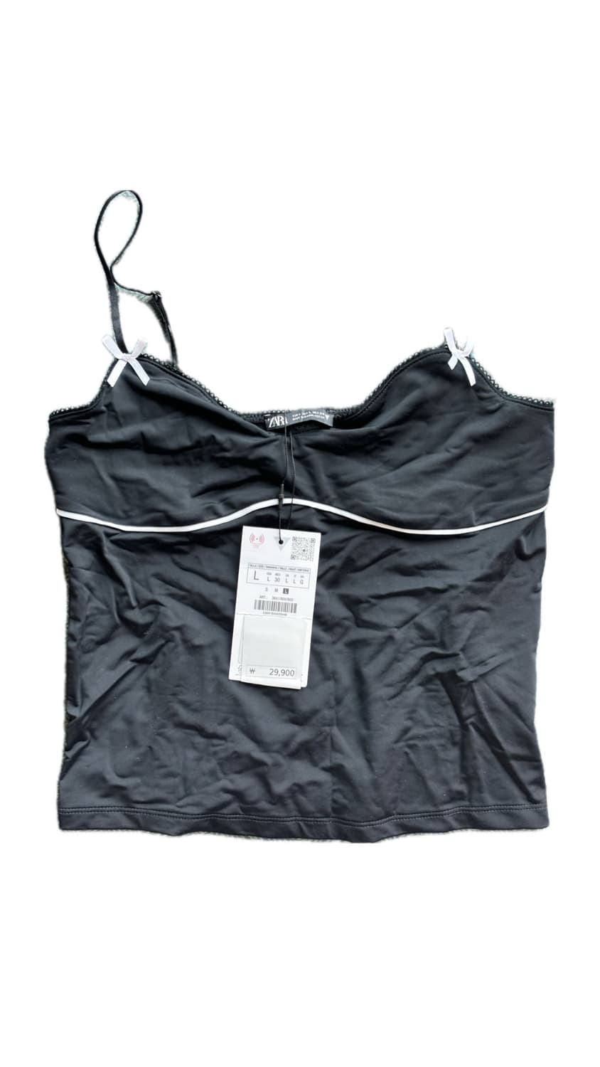 자라 레이스 트리밍 슬리브리스 탑 상품이미지7