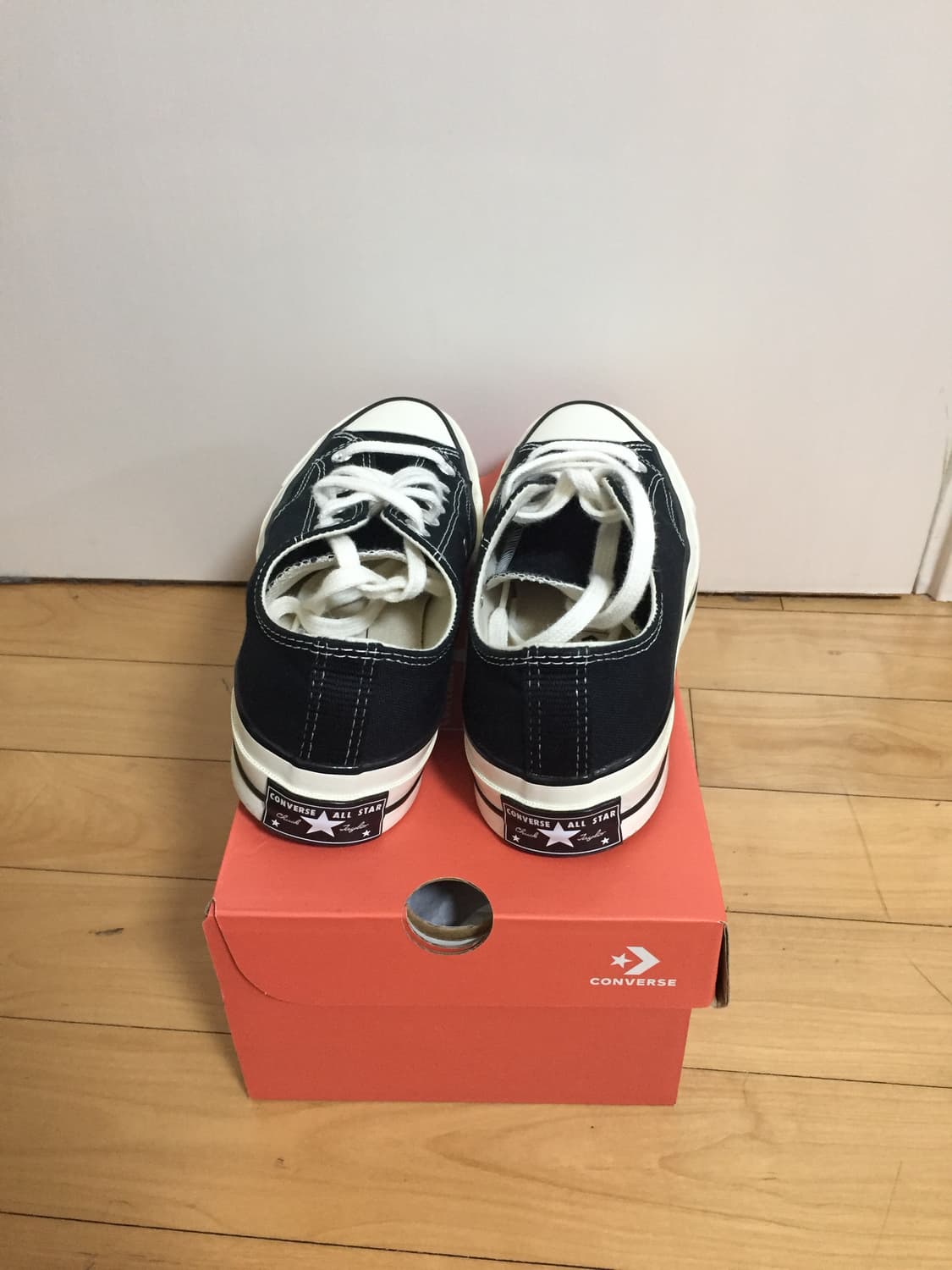 컨버스 척70 블랙 로우 240 1회착용 상품이미지4