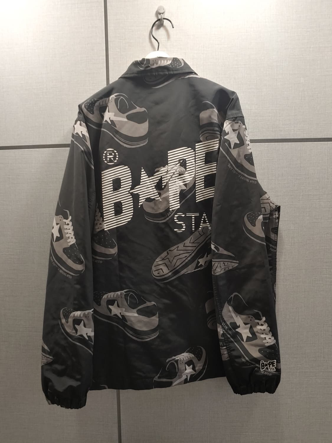 [M] 베이프 베이프스타 프린팅 코치자켓 상품이미지2