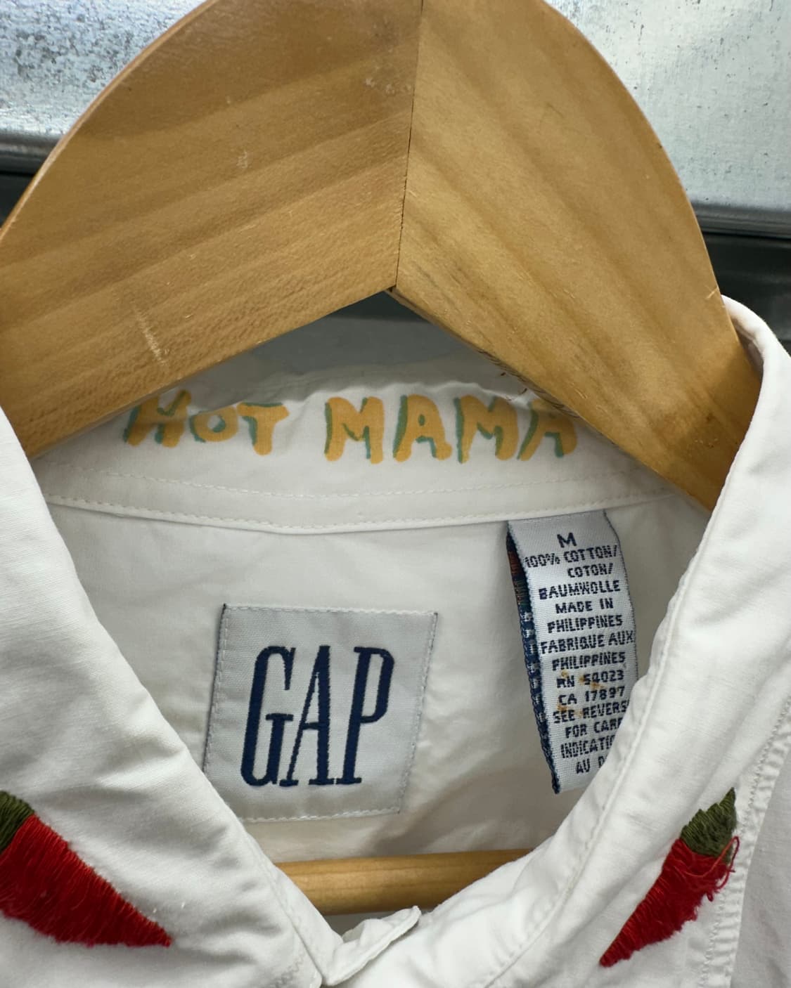 (M오버핏)OLD GAP 자수셔츠-M2376 상품이미지2
