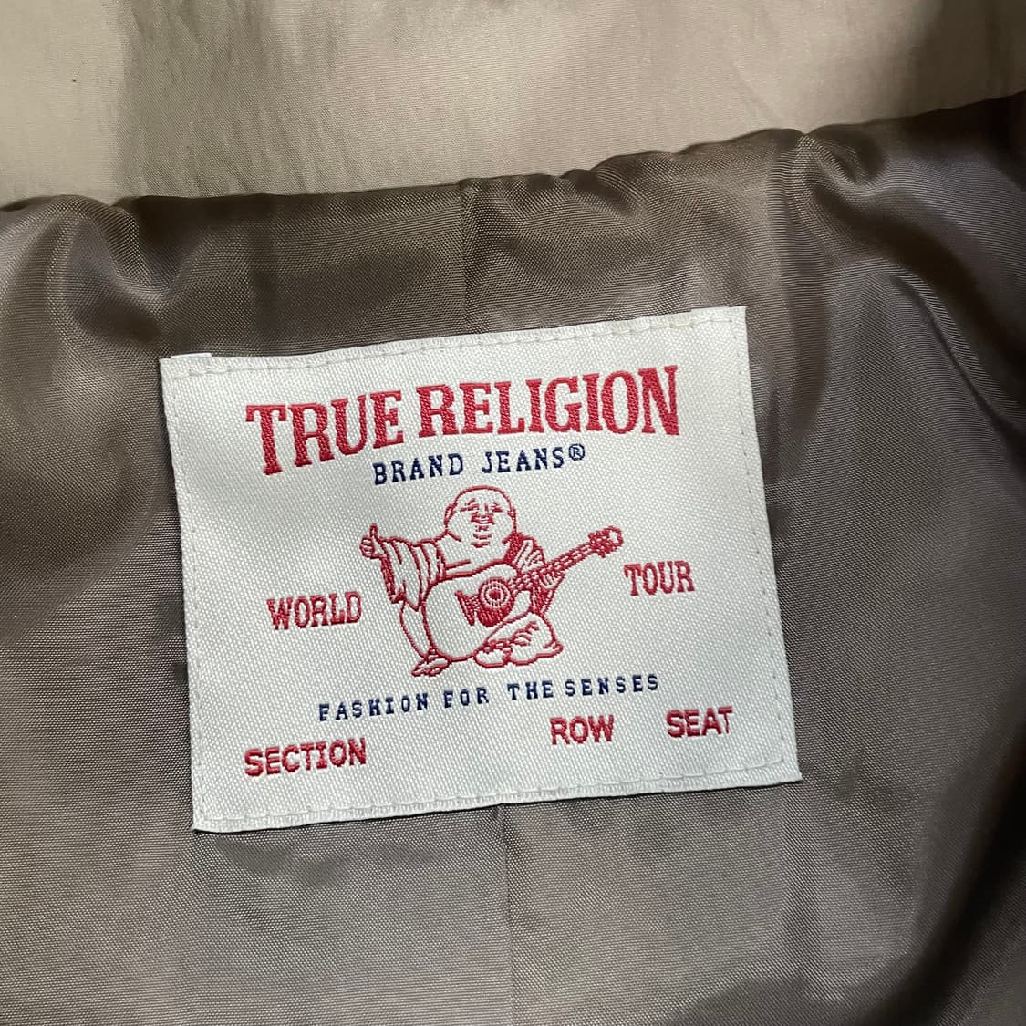 트루릴리전 스펠 로고 바람막이 후드 자켓 베이지 상품이미지7