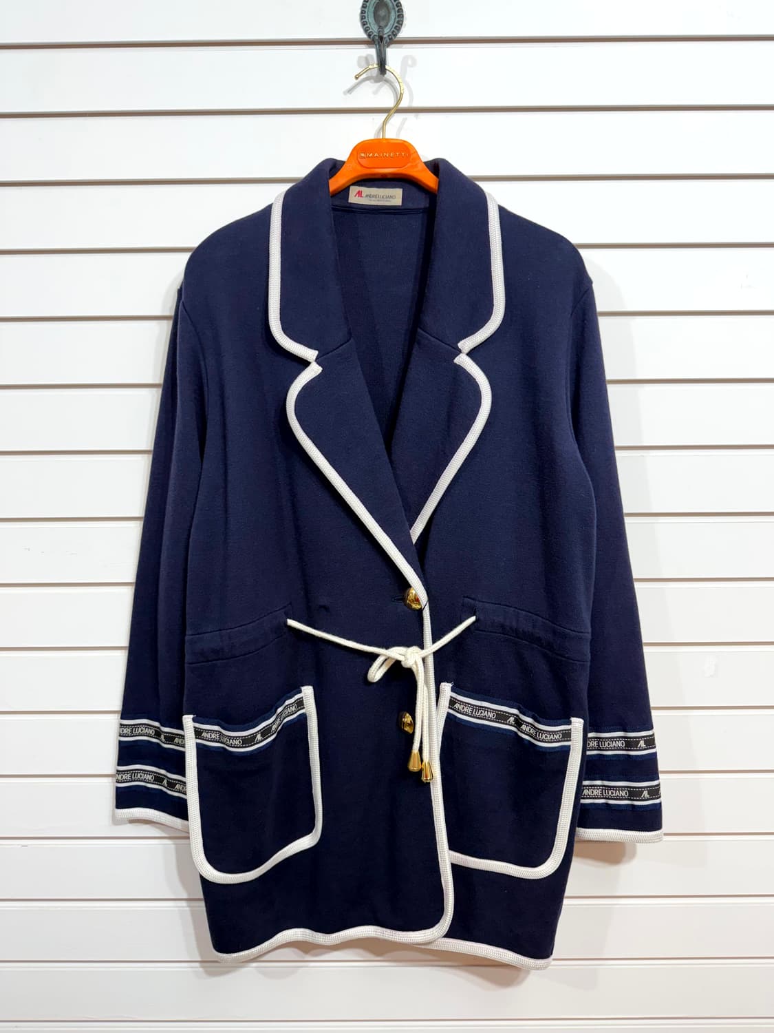 ANDRELUCIANO 금장 더블 가디건 상품이미지1