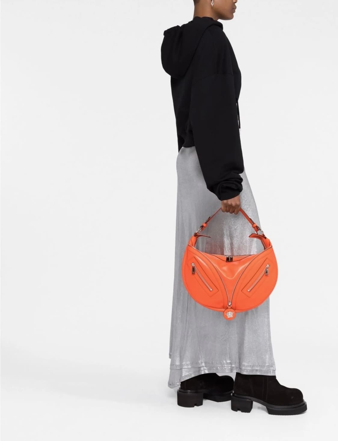 베르사체 메두사 로고 지버 리피트 호보백 빅사이즈 상품이미지2