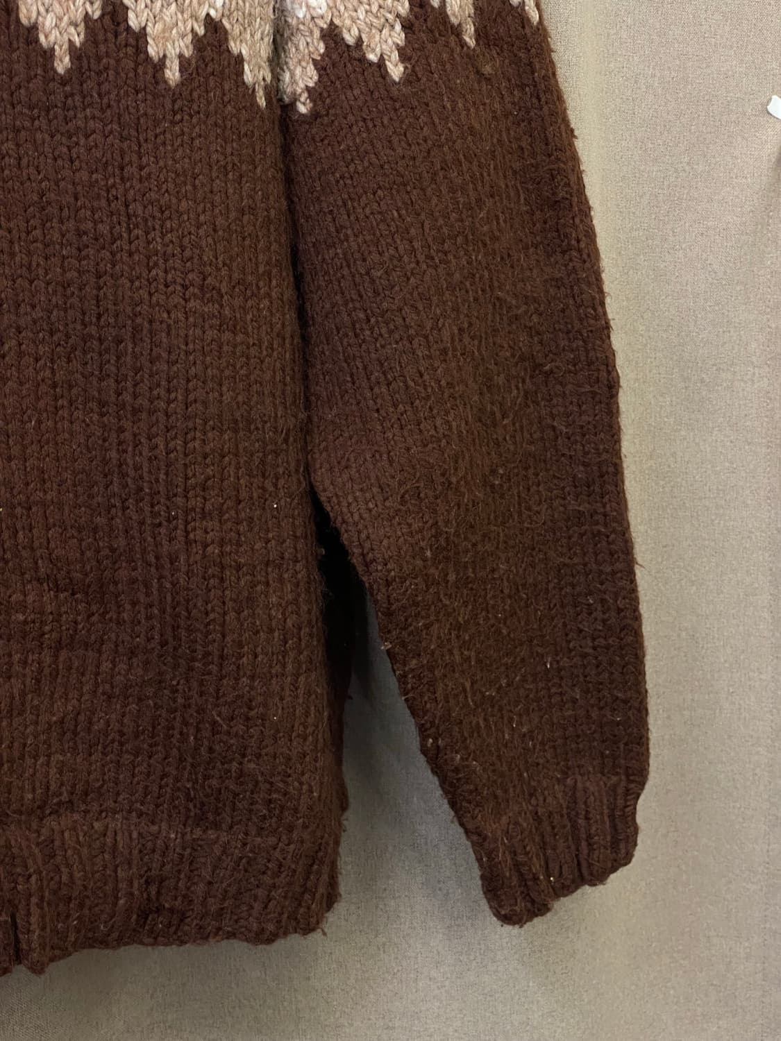 빈티지 코위찬 니트 집업 상품이미지4