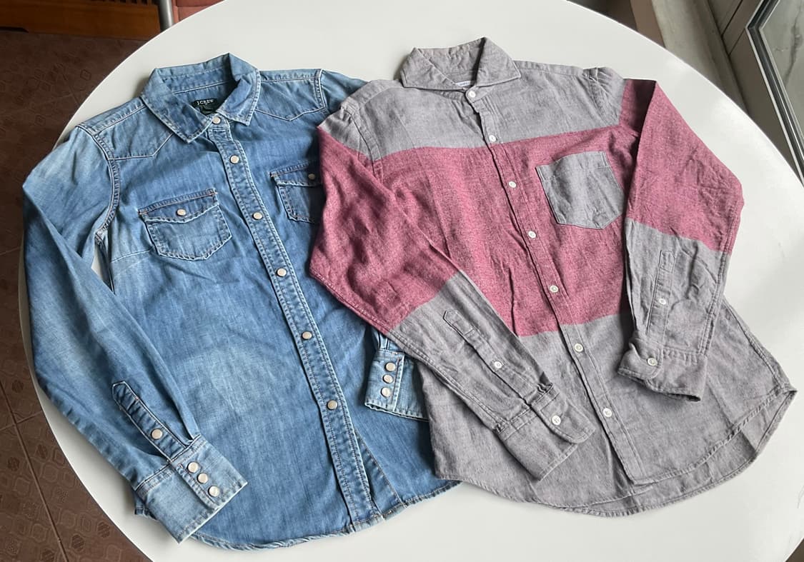 J.CREW, SHIPS 셔츠 두벌 일괄 상품이미지1