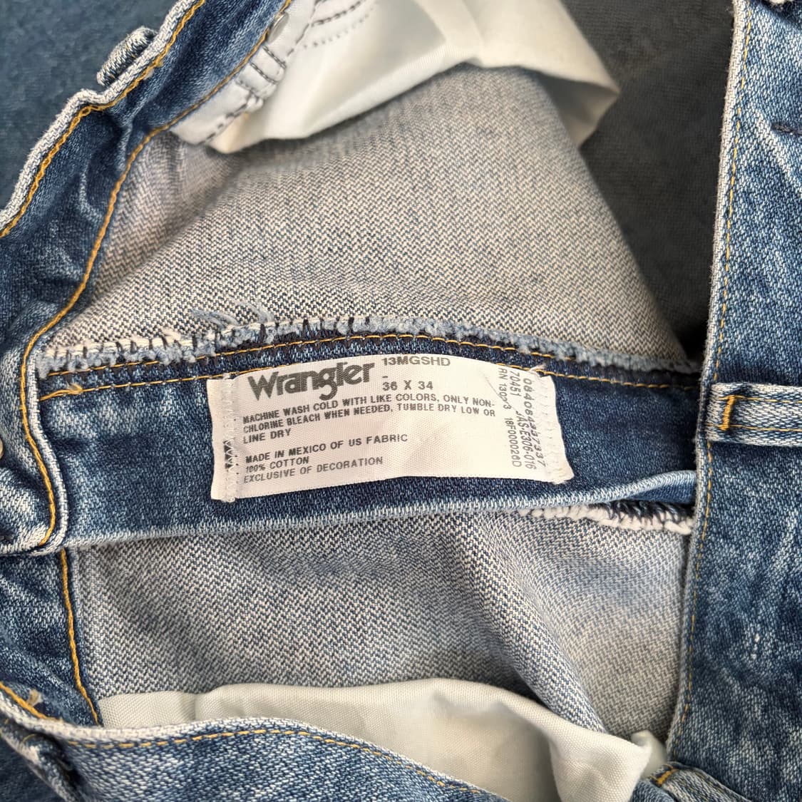 00s 랭글러 빈티지 데님팬츠 36x34 상품이미지5