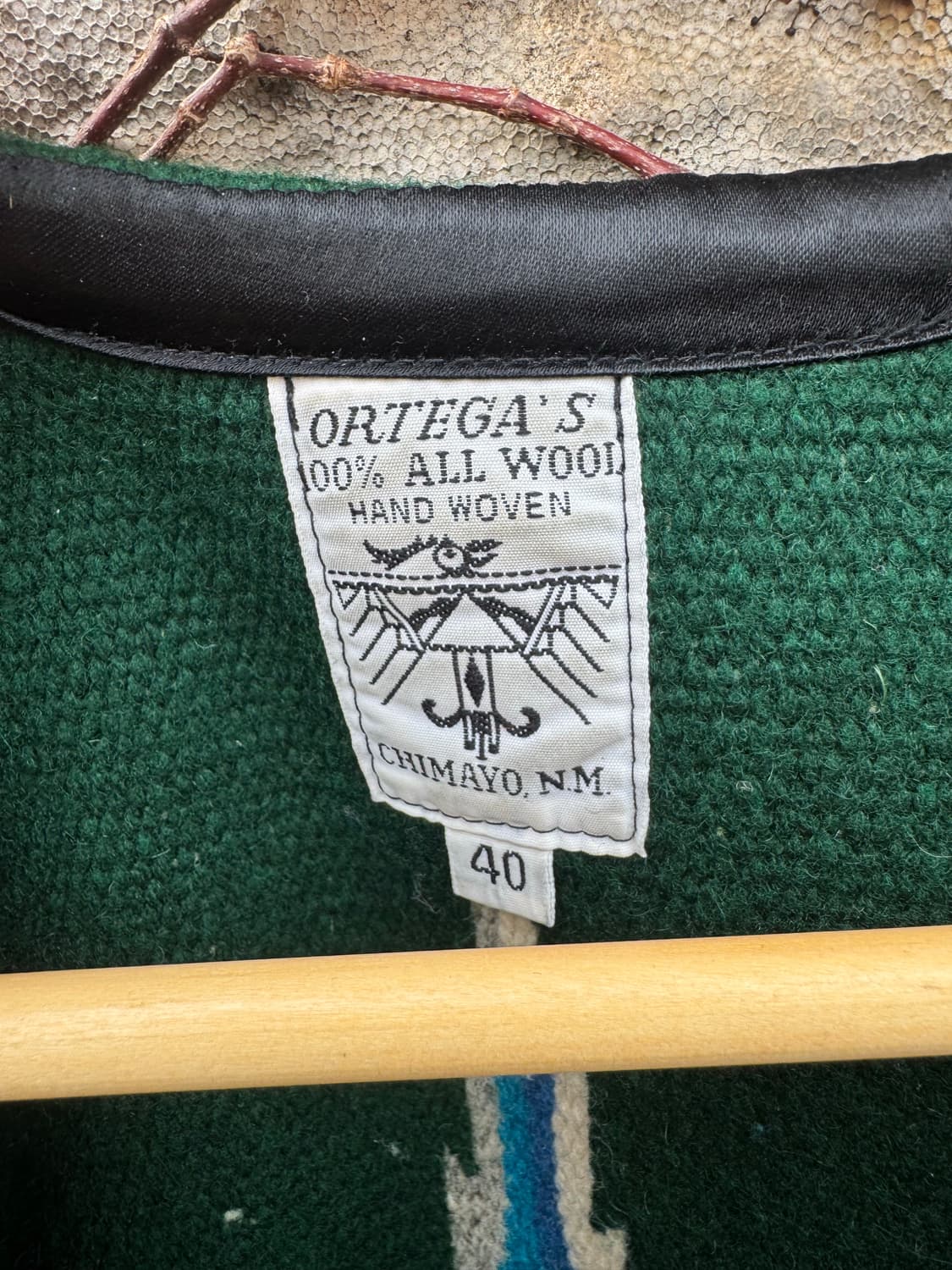 90s 오르테가 빈티지 핸드 우븐 울 네이티브 웨스턴 치마요 베스트 조끼 상품이미지6