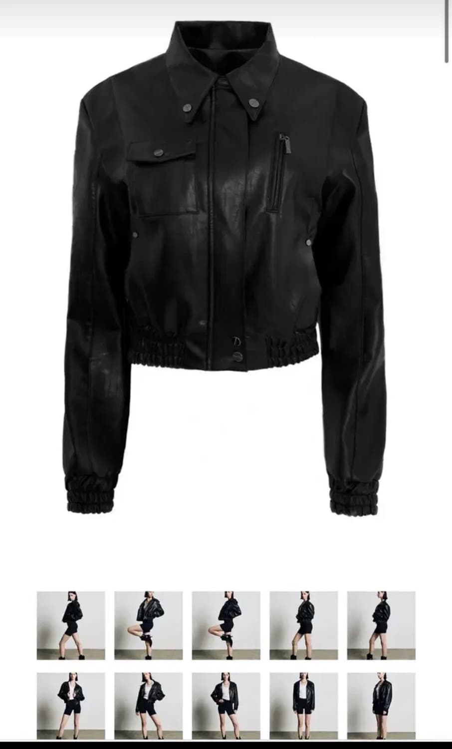 보헤미안서울 레더 블루종 자켓 상품이미지1