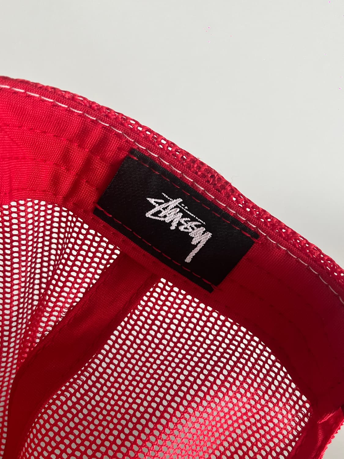 스투시 stussy 크라운 스탁 트러커 캡 레드   상품이미지4