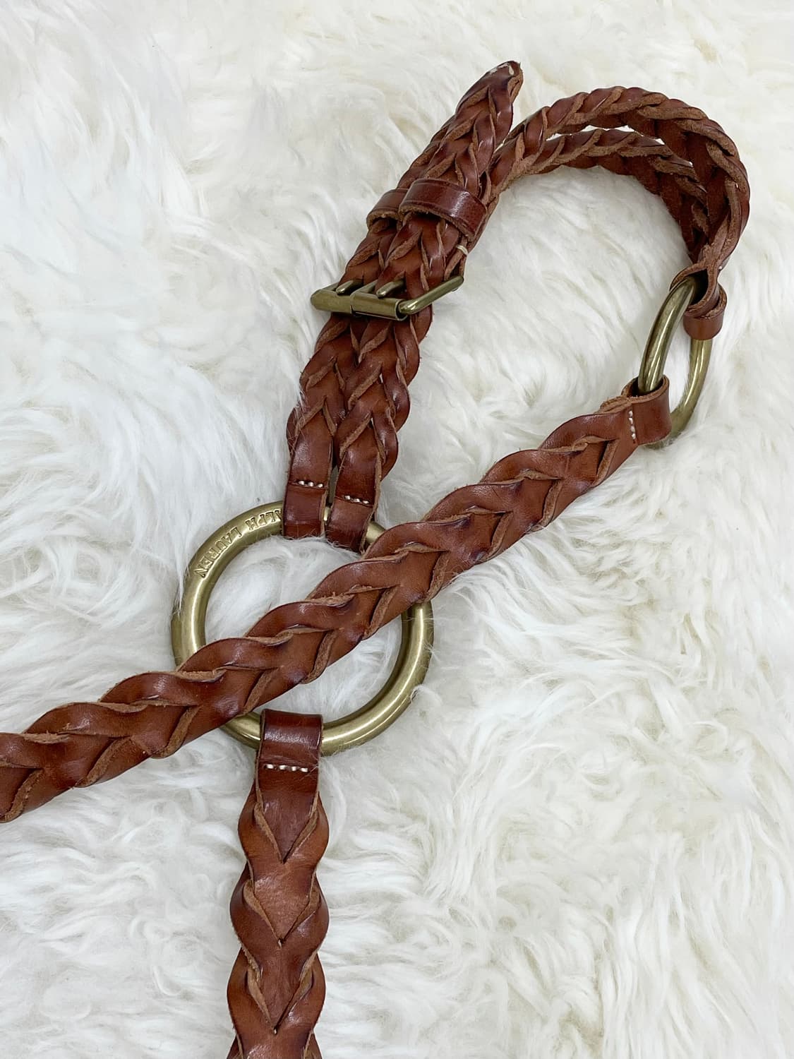 랄프로렌 리얼레더 웨스턴 위빙 버클 벨트 상품이미지5