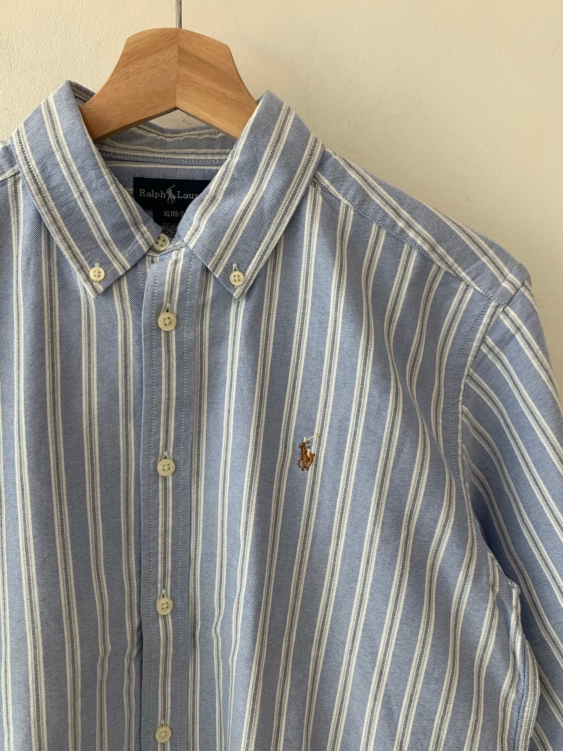 폴로 랄프로렌 보이즈 스트라이프 셔츠 XL(18-20) 상품이미지6