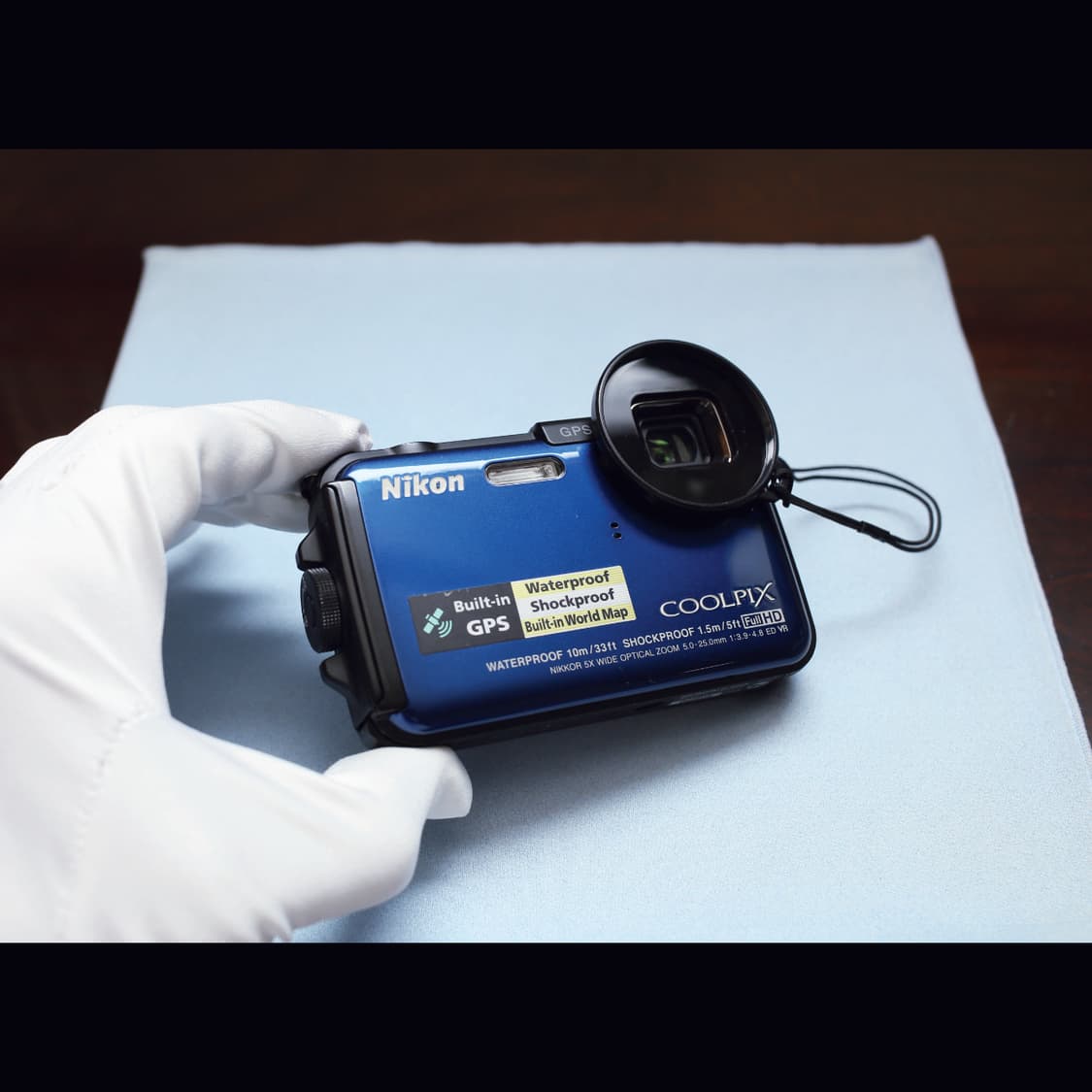 레어<민트급><한글> 니콘 쿨픽스 aw100 블루 빈티지 디카 상품이미지7