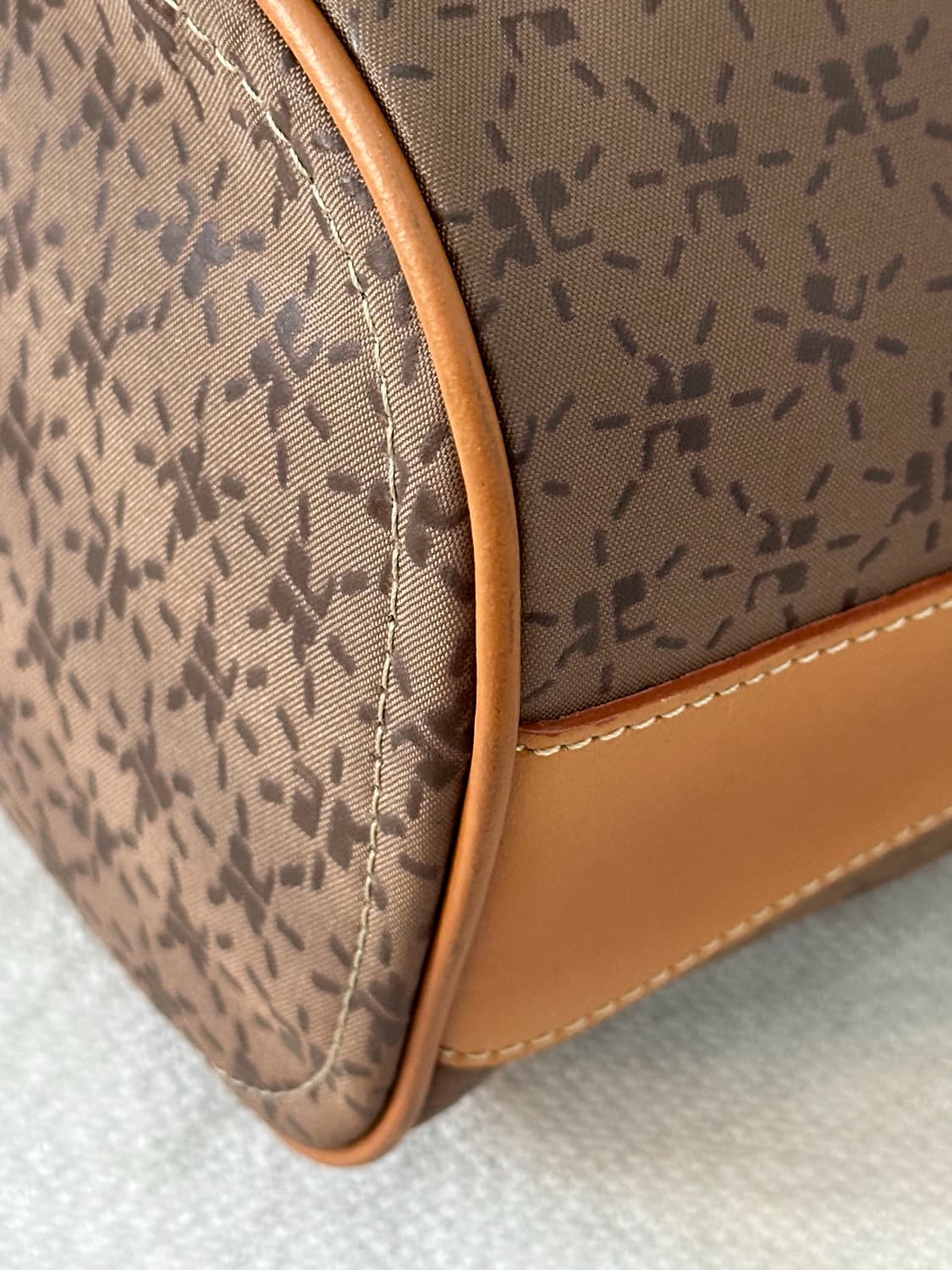 꾸레쥬 빈티지 패턴 카멜 복조리 버킷백 상품이미지7