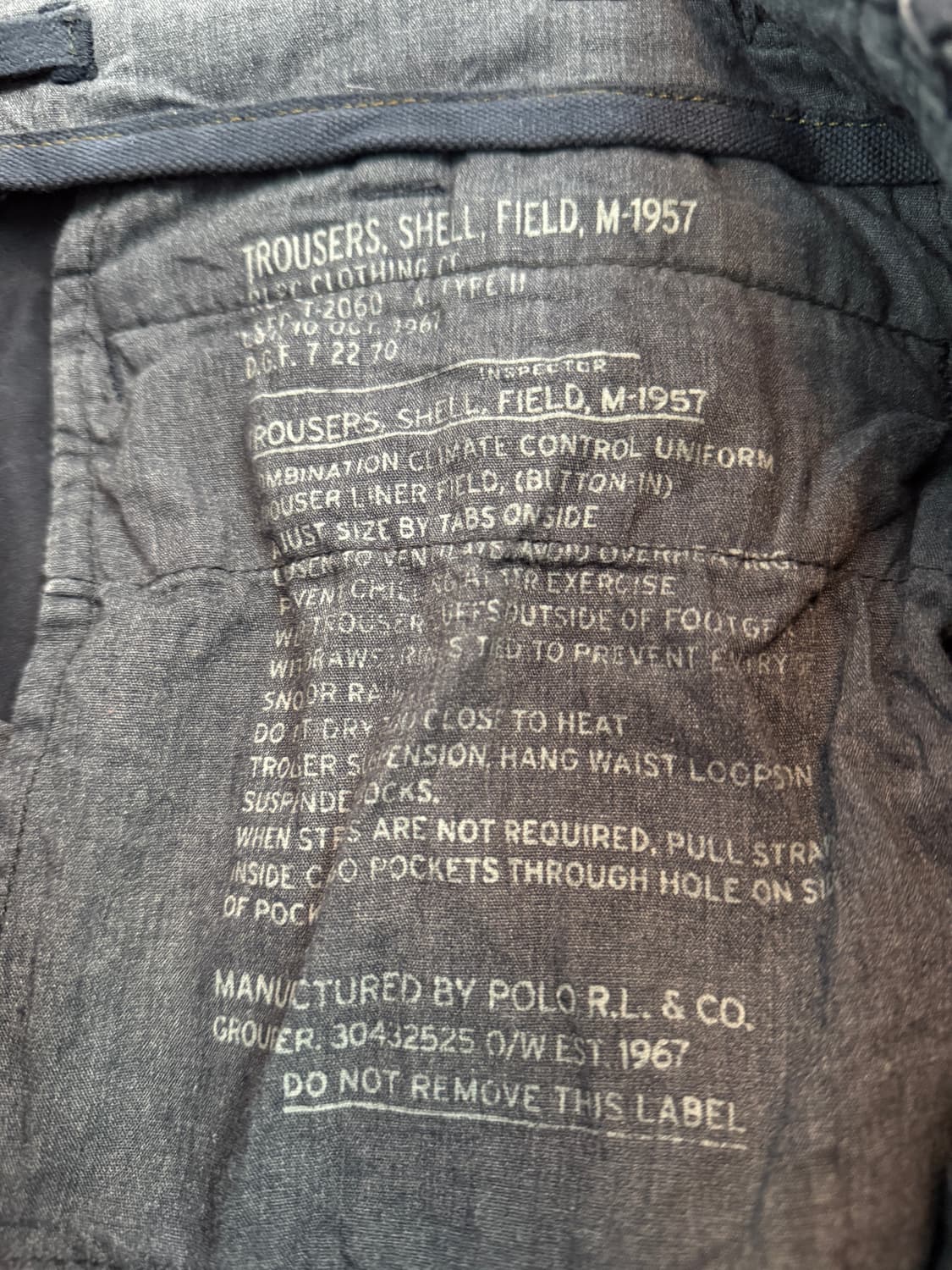 랄프로렌 아카이브 밀스펙 유틸리티 몽키팬츠 36/30 상품이미지5