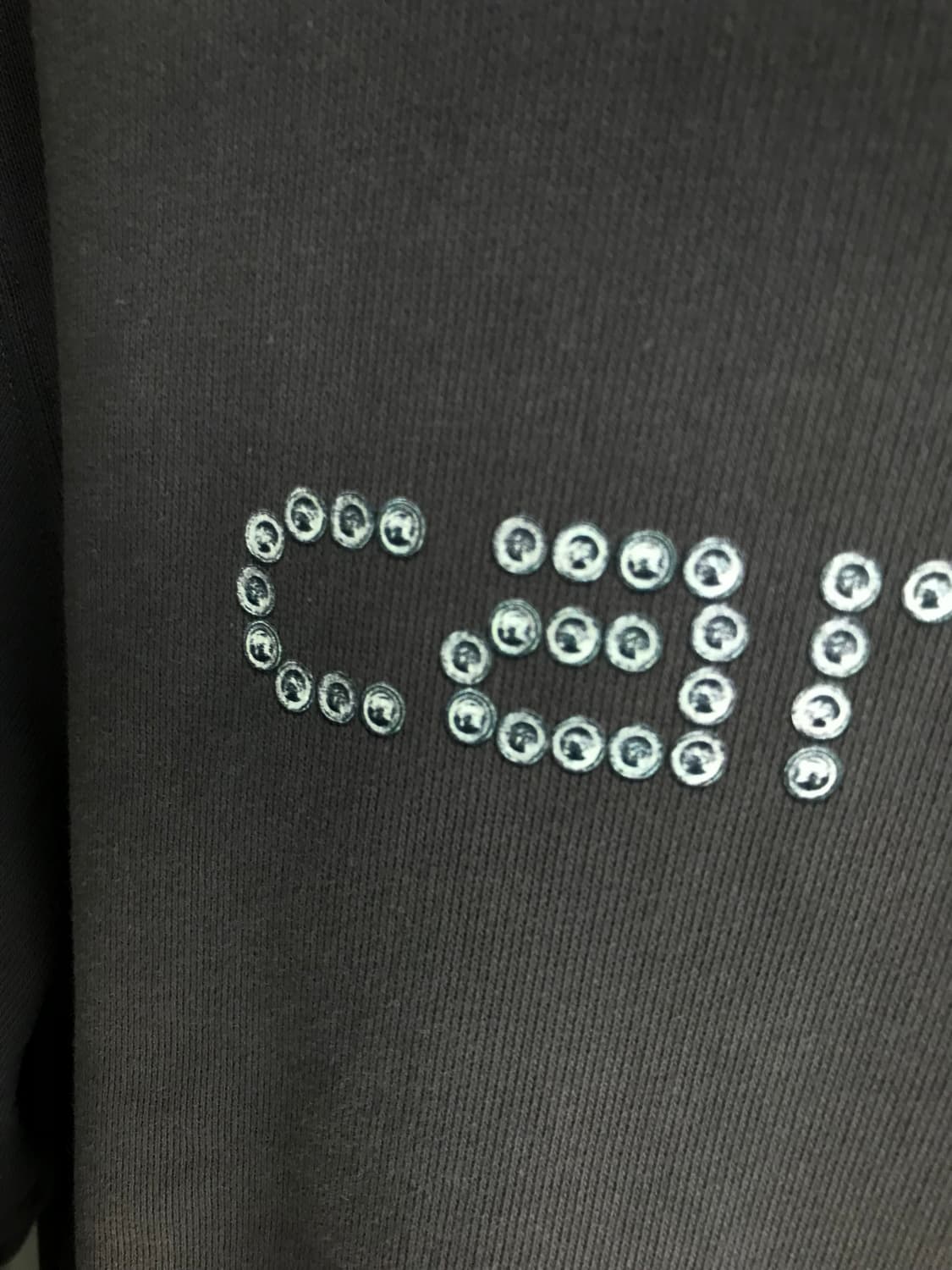 Caharrt Wip 리벳 스크립트 스웨트 셔츠 그레이 차콜S 상품이미지6