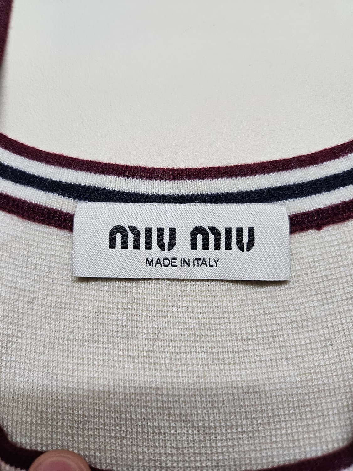 36) 미우미우 MIU MIU 캐시미어 탱크 톱 상품이미지5