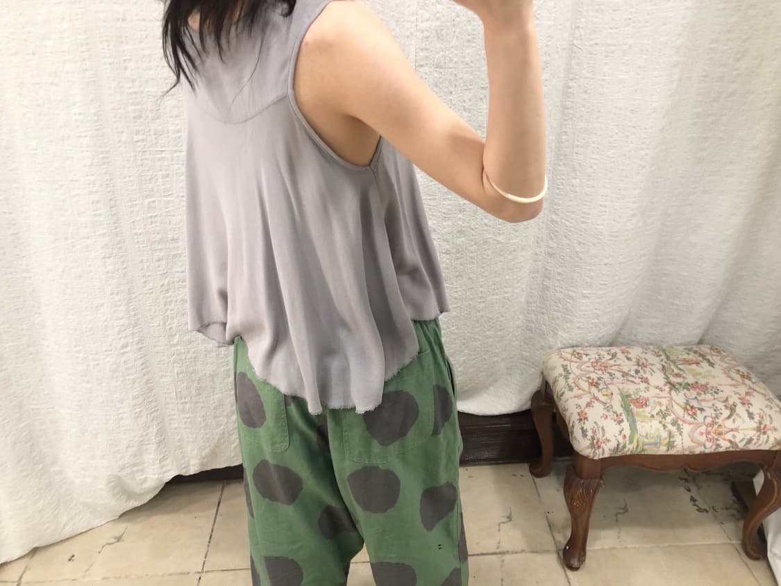 Cloud gray tassel sleeveless 상품이미지5