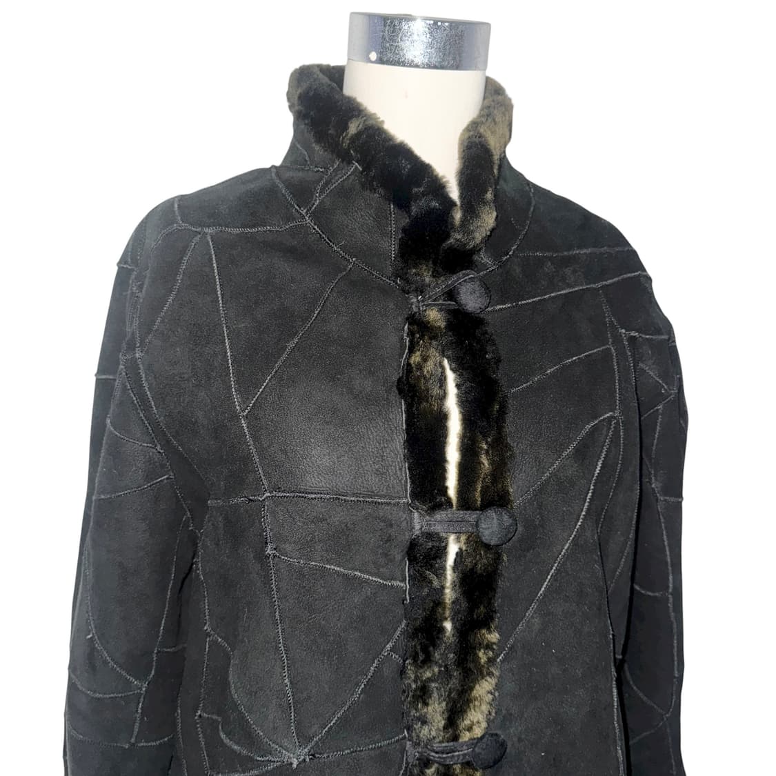 Black Leaves Oriental Mustang Jacket 상품이미지3