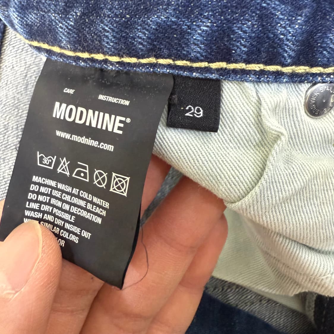 [29] 모드나인 일자핏 데님팬츠 0115T1 상품이미지4