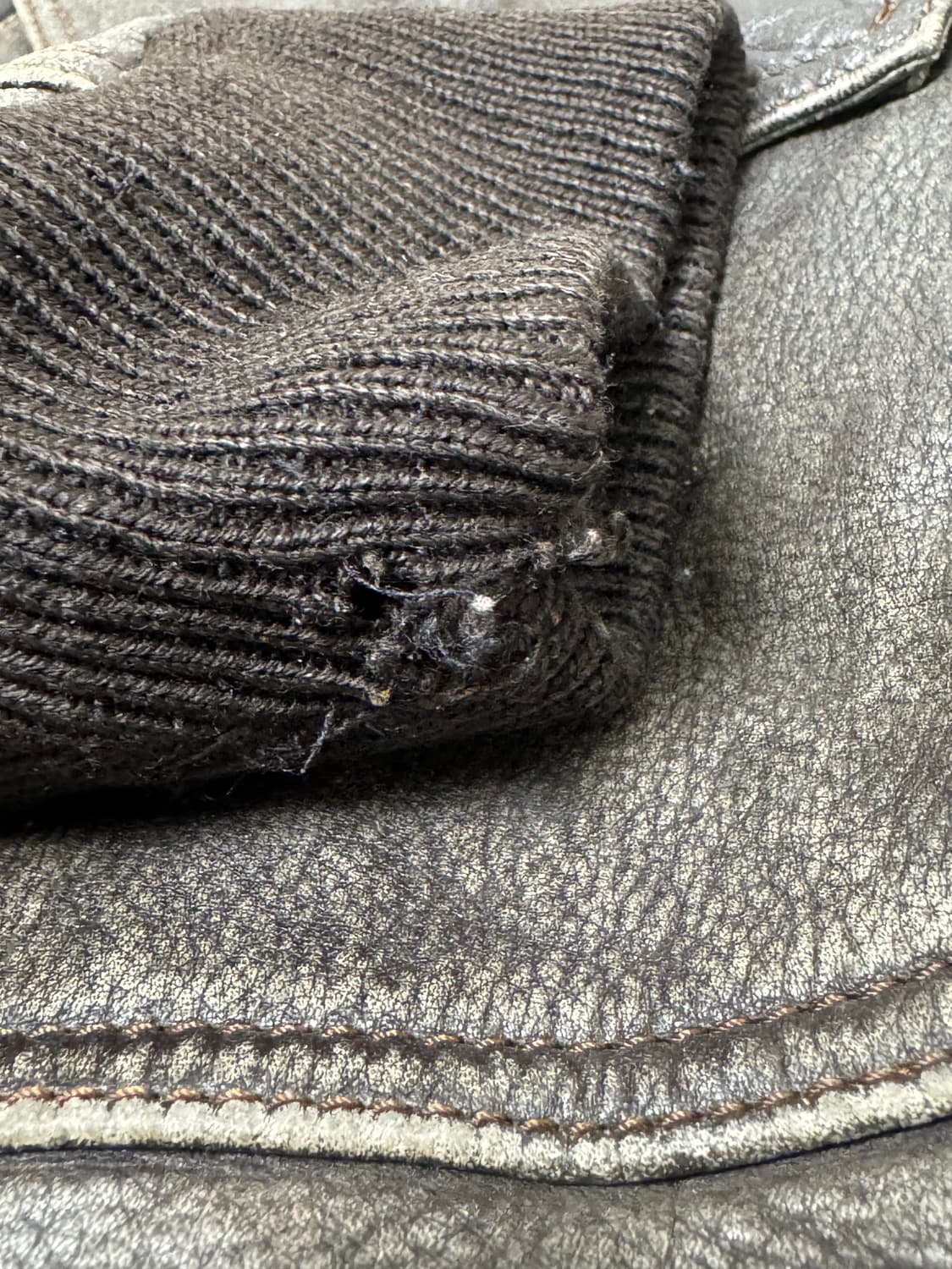 알파 인더스트리 A-2 리얼레더 자켓 (L) 상품이미지3