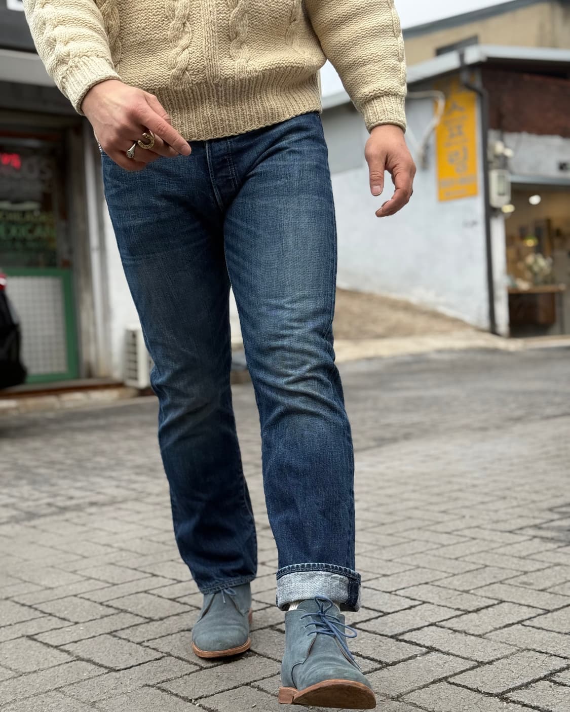 리바이스 501 스트레이트 핏 데님 팬츠 34 상품이미지8