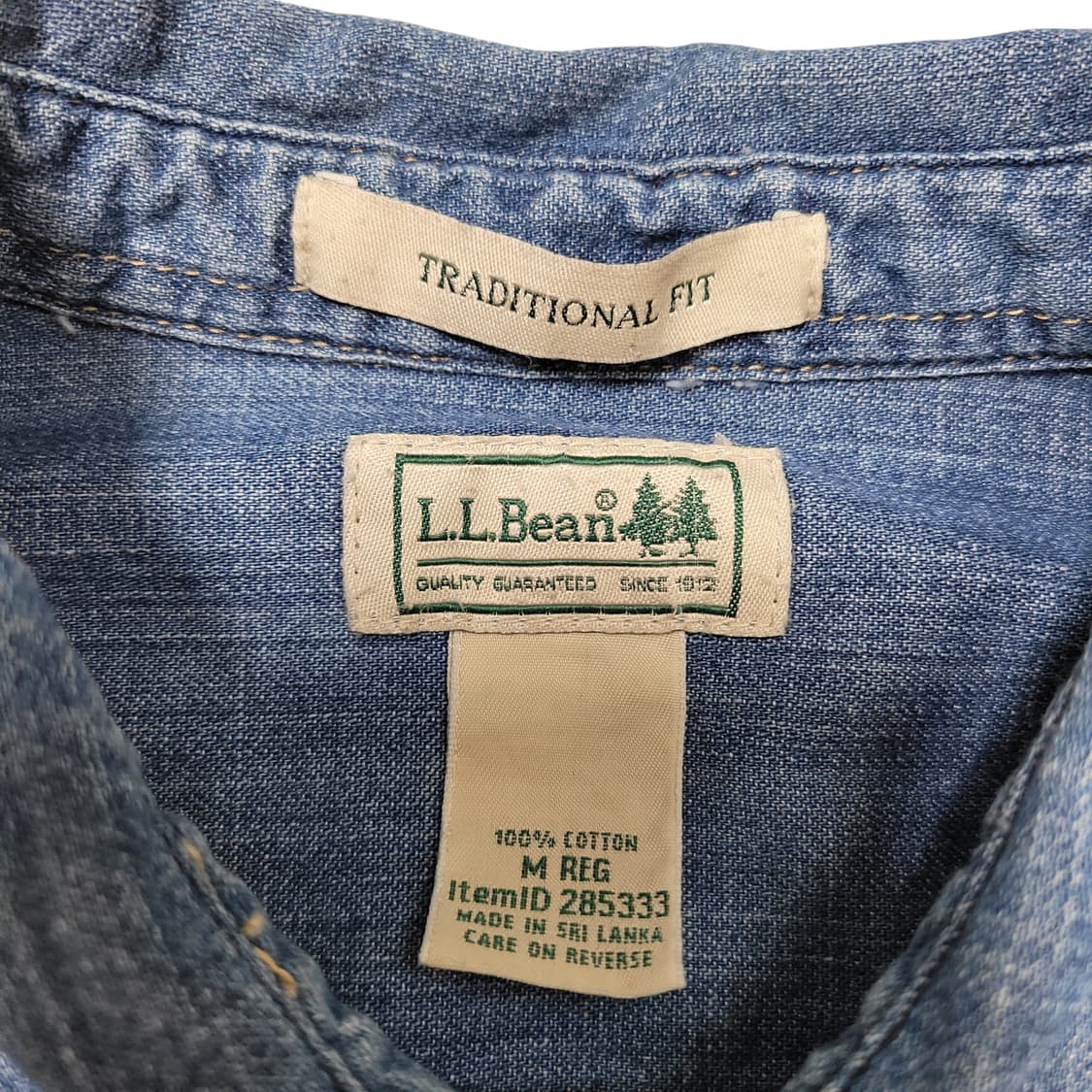 L.L.Bean 엘엘빈 투포켓 데님셔츠 상품이미지2