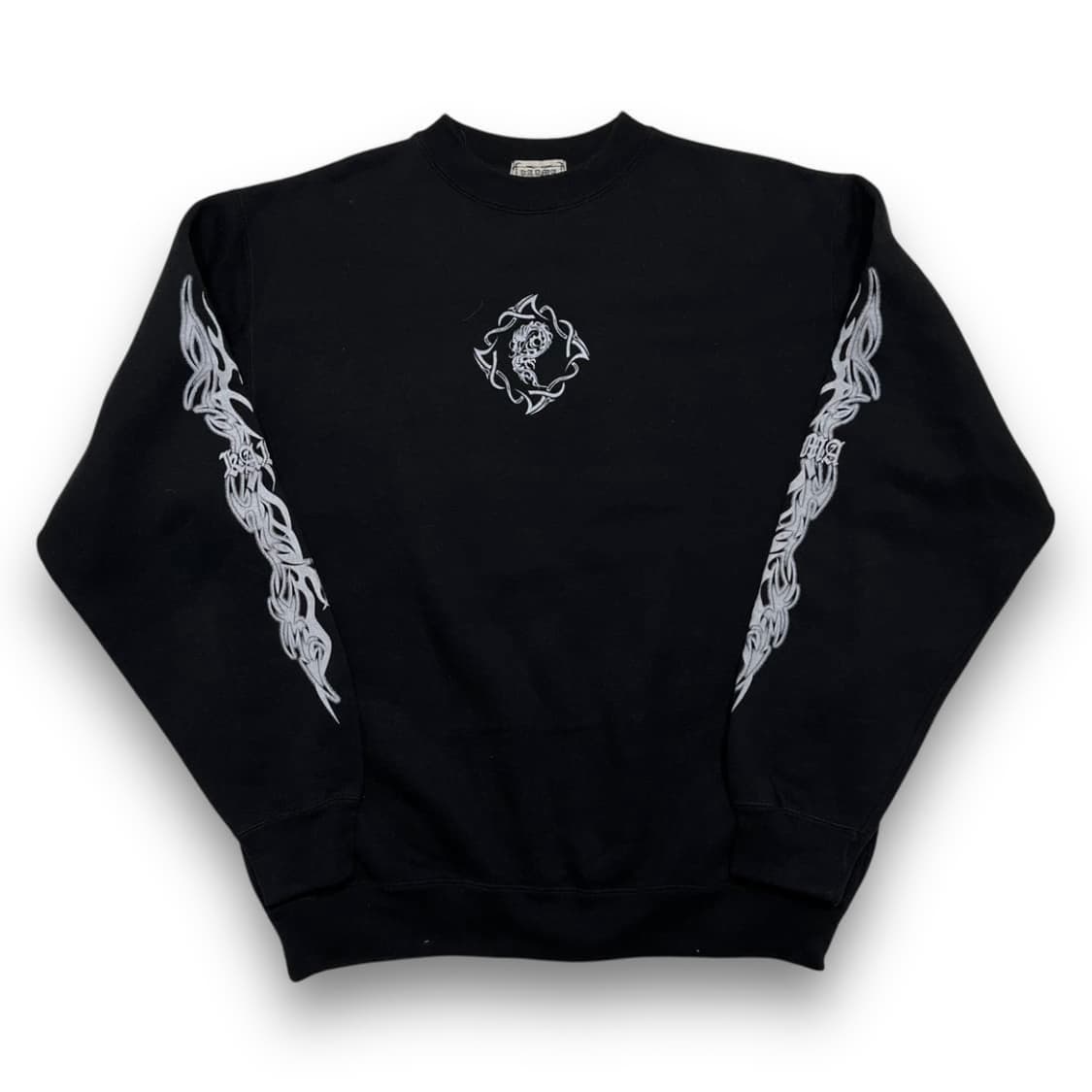 펑크 카르마 트라이벌 플레임 빈티지 다크 맨투맨 상품이미지3