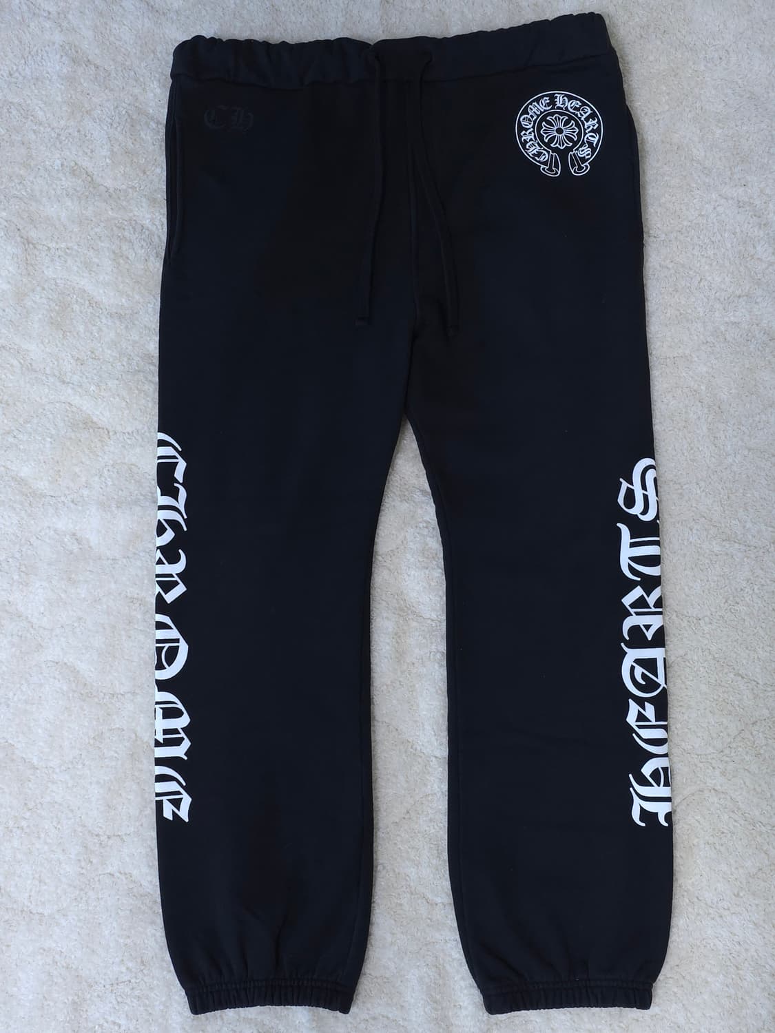 [L] 크롬하츠 홀스슈 퍽유 스웻팬츠 블랙 상품이미지1