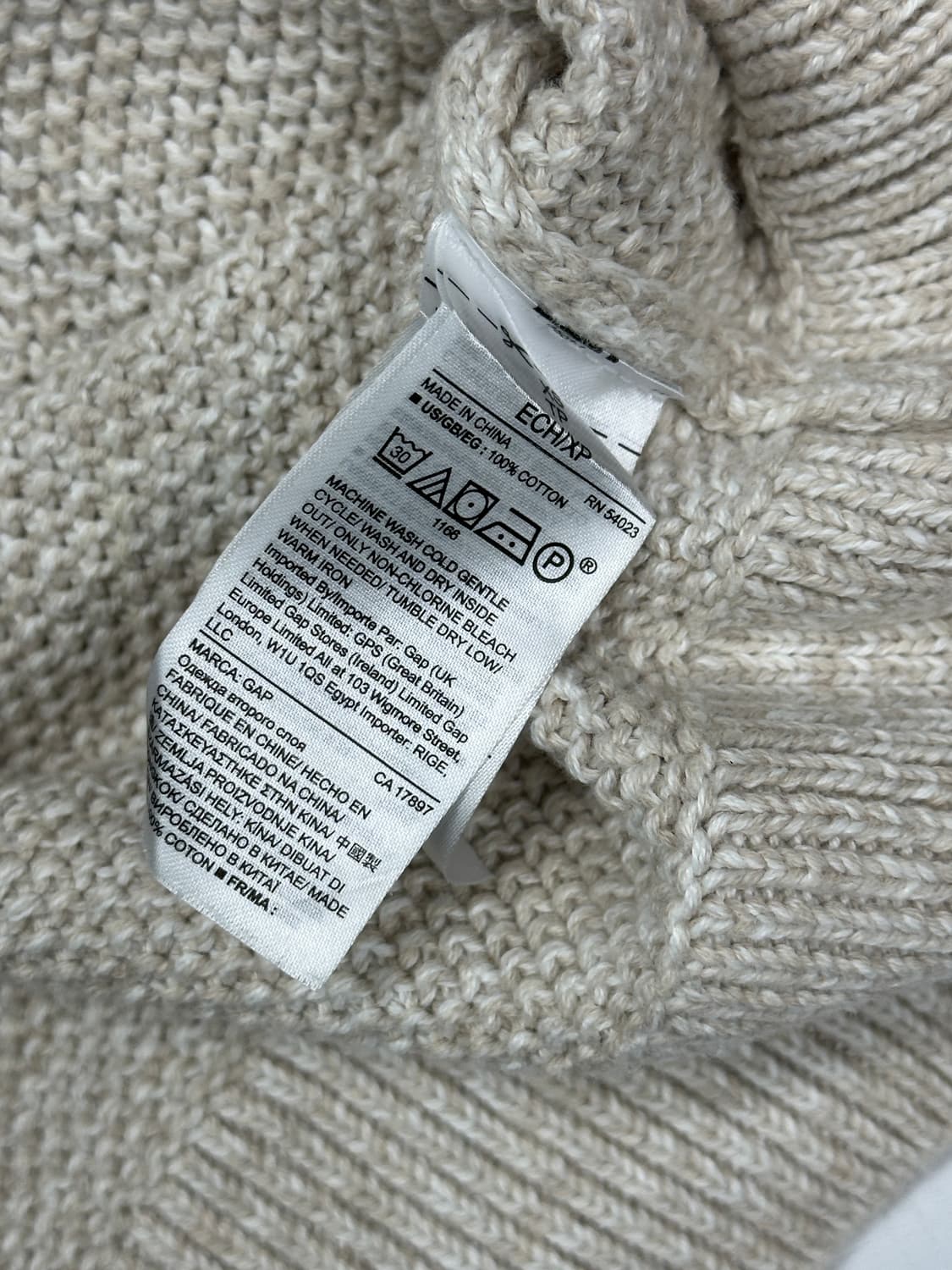 재팬 GAP 아이보리 꽈배기 니트 그런지 히피 에스닉 가을 겨울 이너 상품이미지7