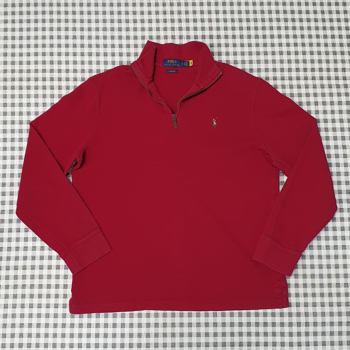 폴로 랄프로렌 하프집업 긴팔티 남자95~100 상품이미지1