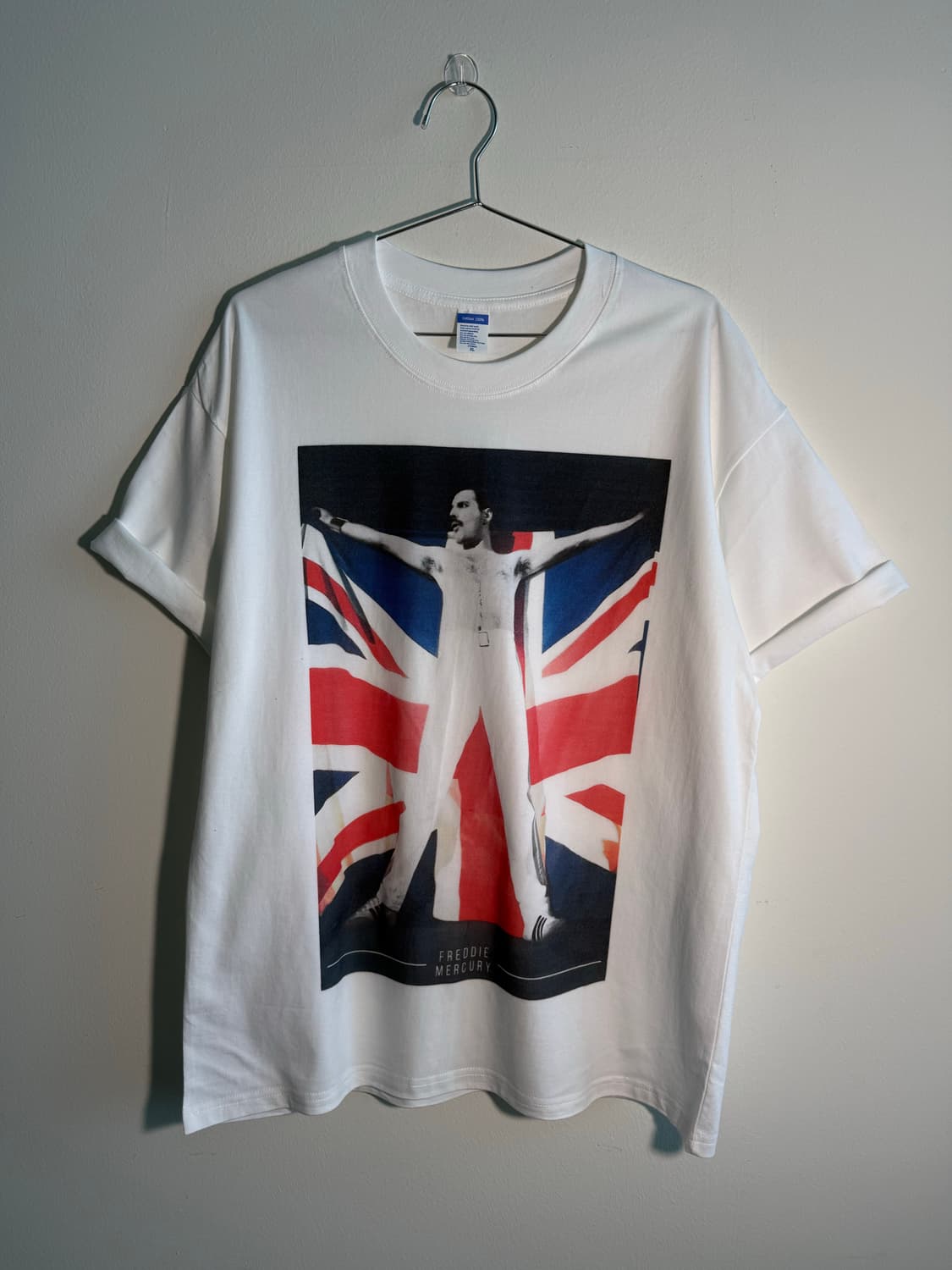 퀸 프레디머큐리 영국국기 빈티지무드 티셔츠 상품이미지2