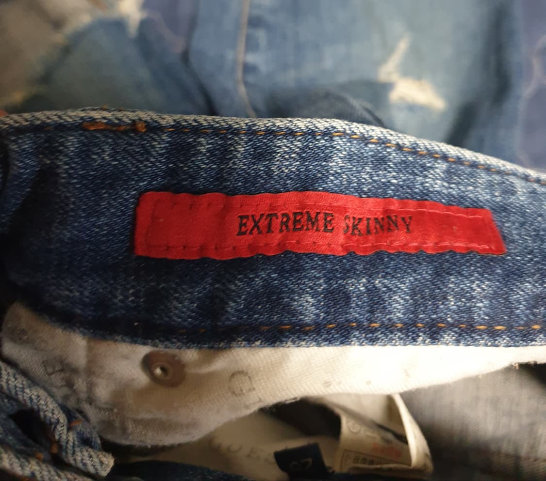 (빈티지) 게스 10s 익스트림 스키니핏 스판 데님팬츠 찢청 (28) 상품이미지6