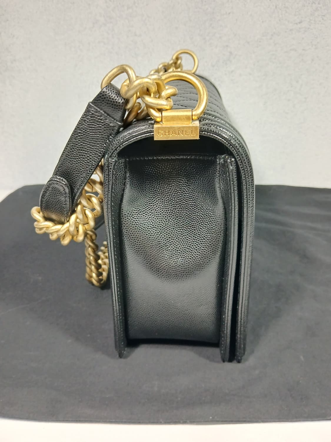 샤넬 보이백 라지 금장 캐비어 27번대 A92193 상품이미지3
