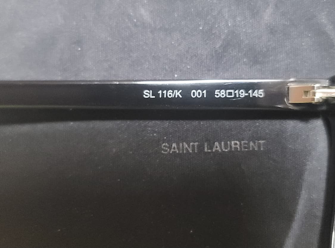 [새상품] SAINT LAURENT 선글라스 SL116/K 001 상품이미지5