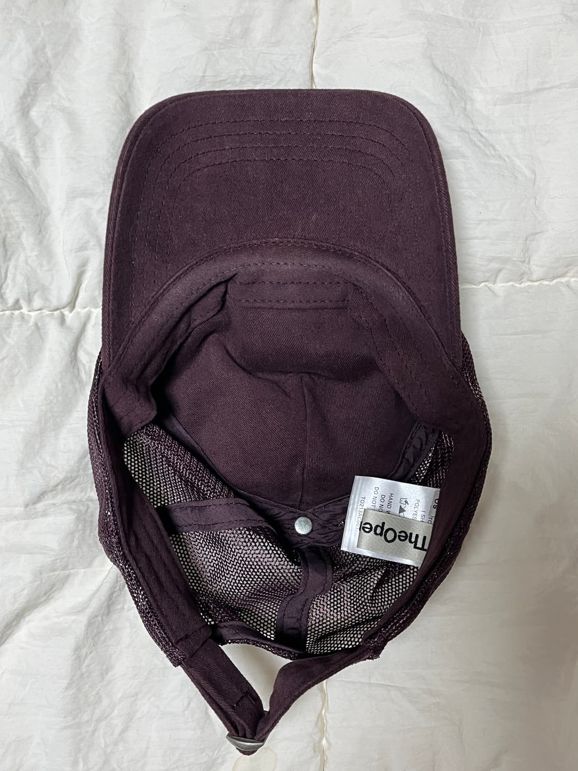 더오픈프로덕트 버건디 메쉬캡 상품이미지3