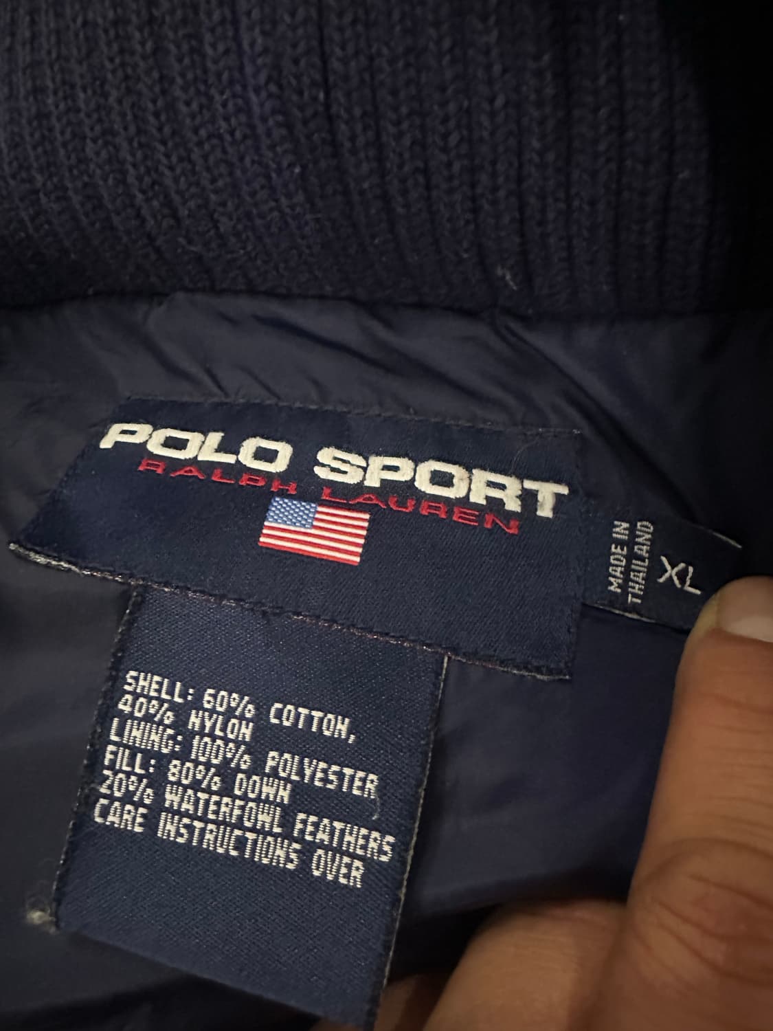 XL)90s 폴로스포츠 패딩 상품이미지3