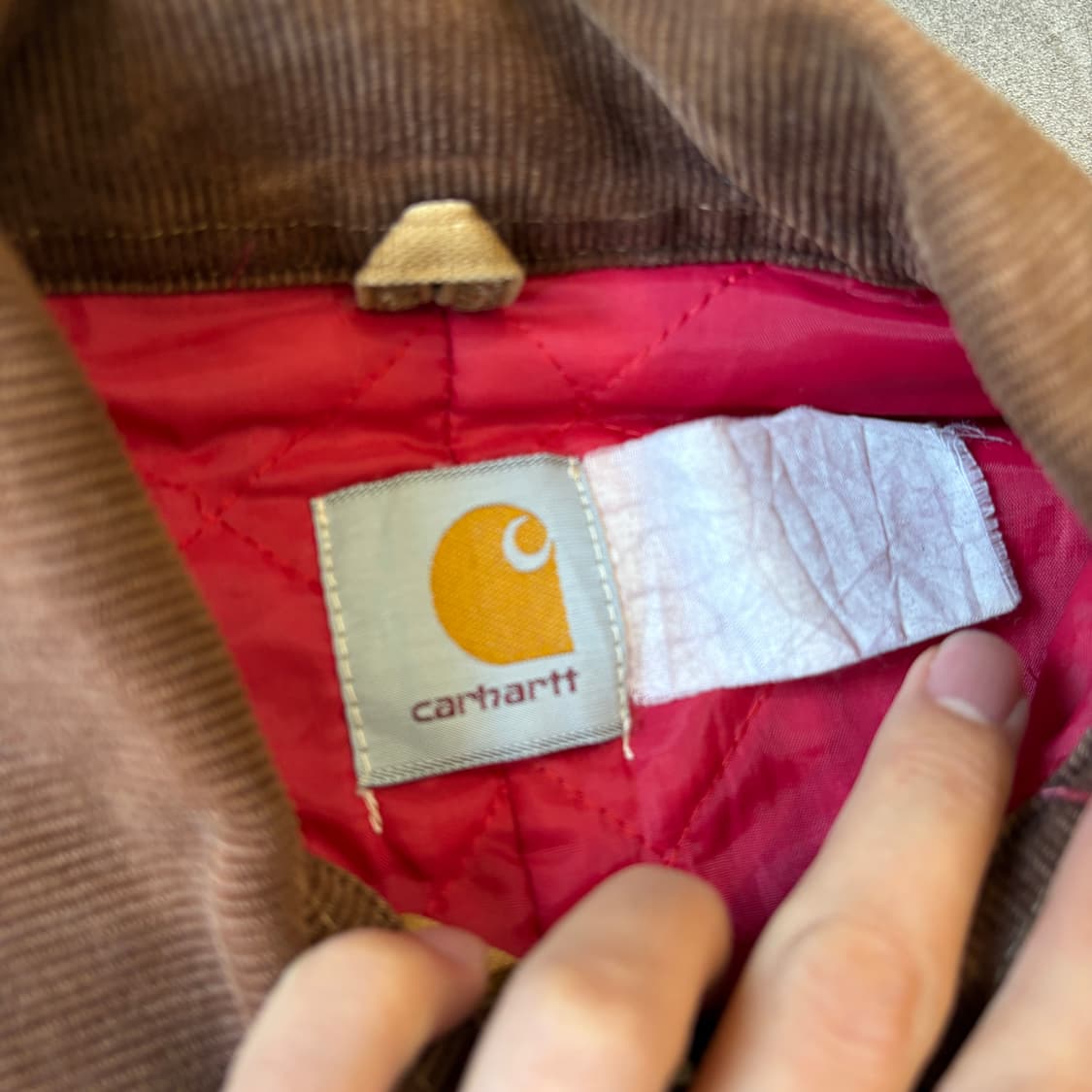 90년대 생산 칼하트 베이지 디트로이트 자켓  상품이미지5