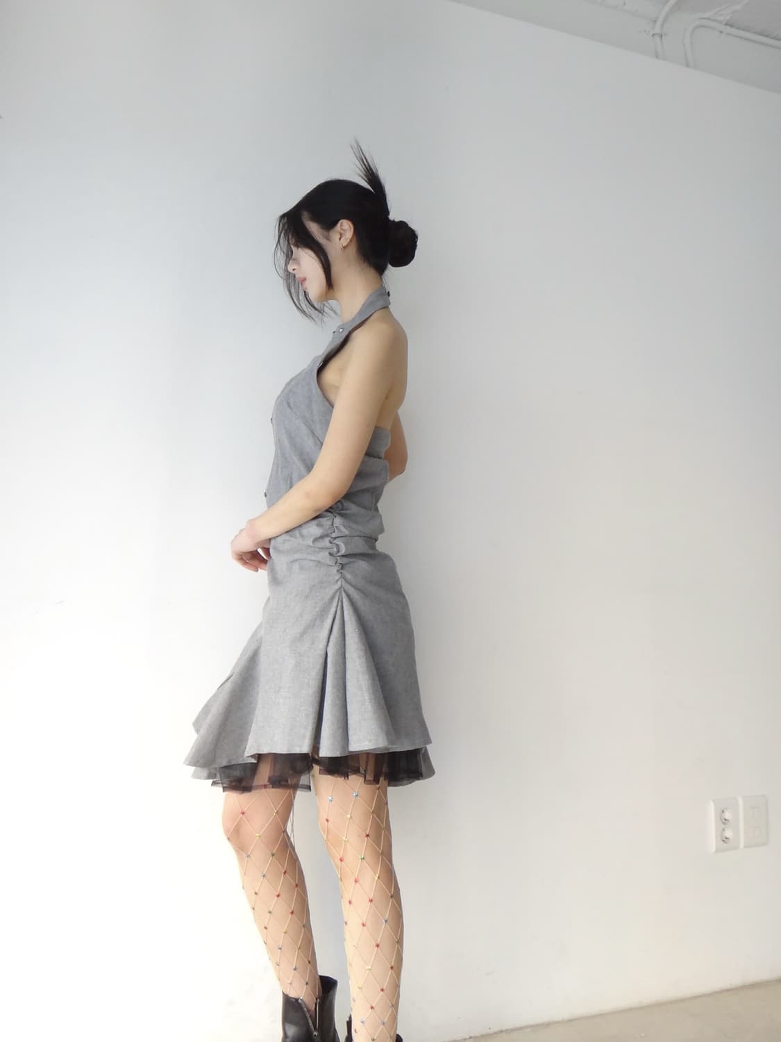 Halter feminine mini ops / grey 상품이미지2