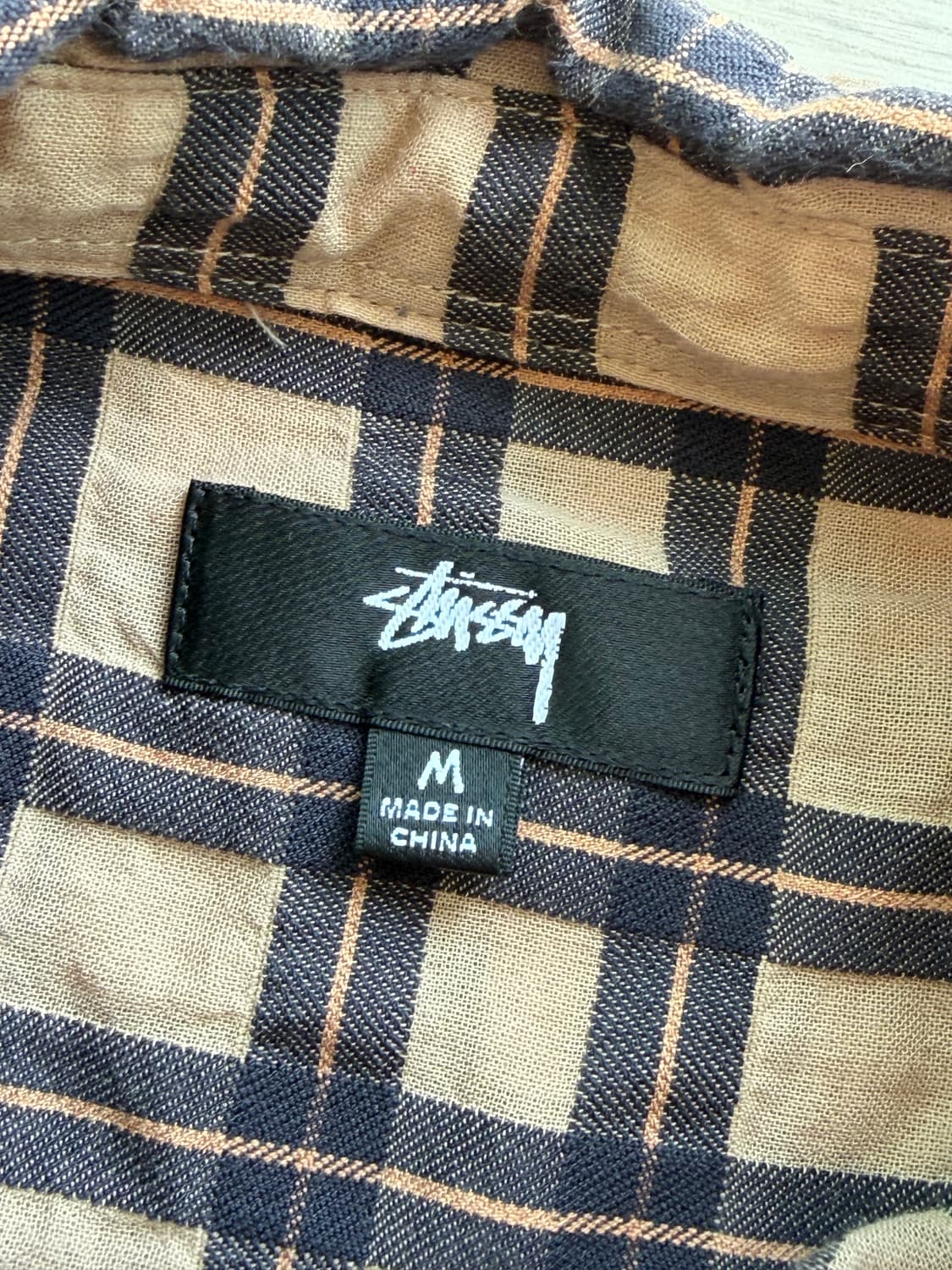 Stussy 스투시 소노마 플레이드 셔츠 탄 M (103) 상품이미지7