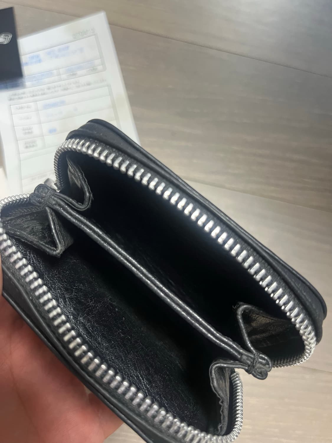 크롬하츠 지퍼 가죽카드 지갑  상품이미지4