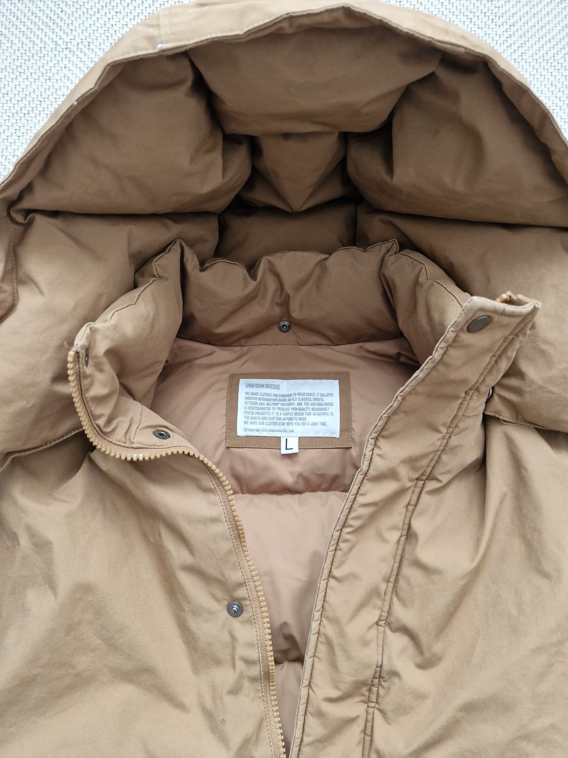 유니폼브릿지 쉘 다운파카 L 상품이미지3