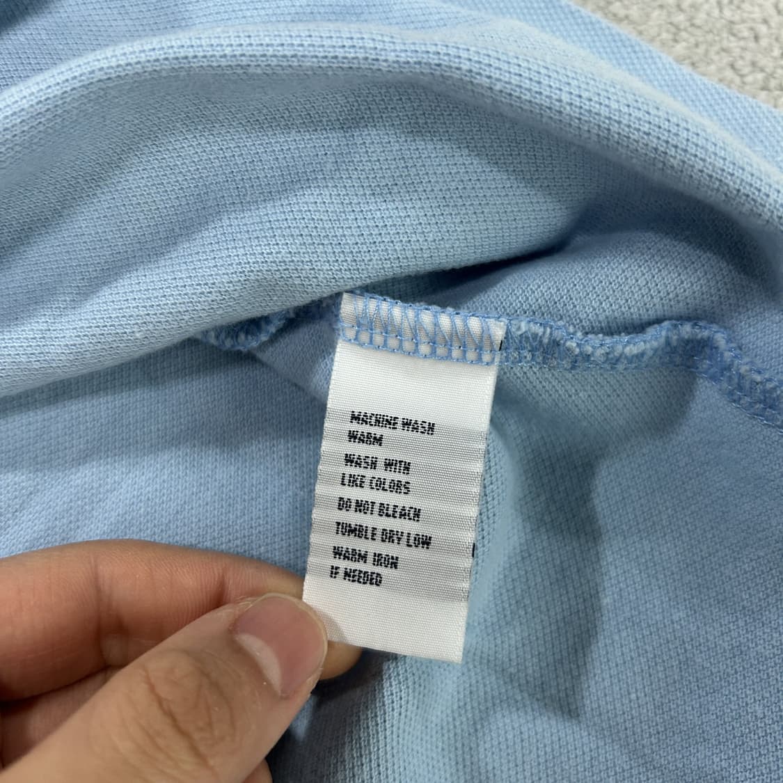 폴로 랄프로렌 반팔 카라티 하늘색 95-100 상품이미지4