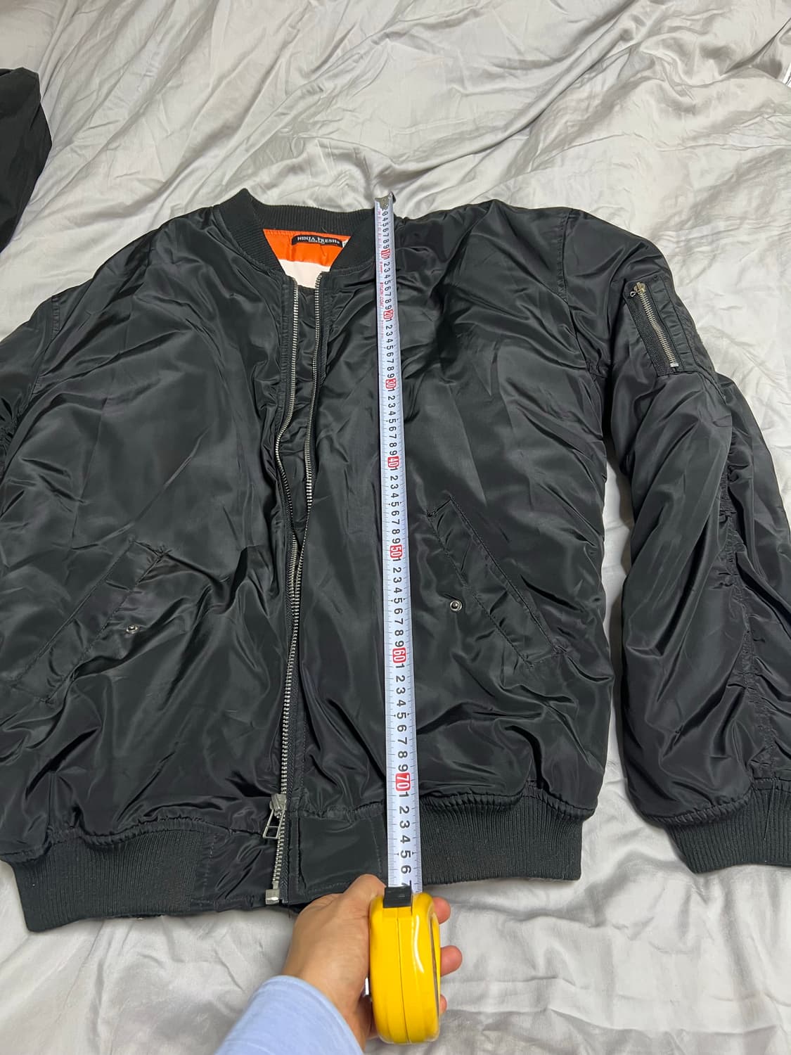 NINJA FRESH/블랙 항공 점퍼 MA-1 봄버/M 상품이미지6