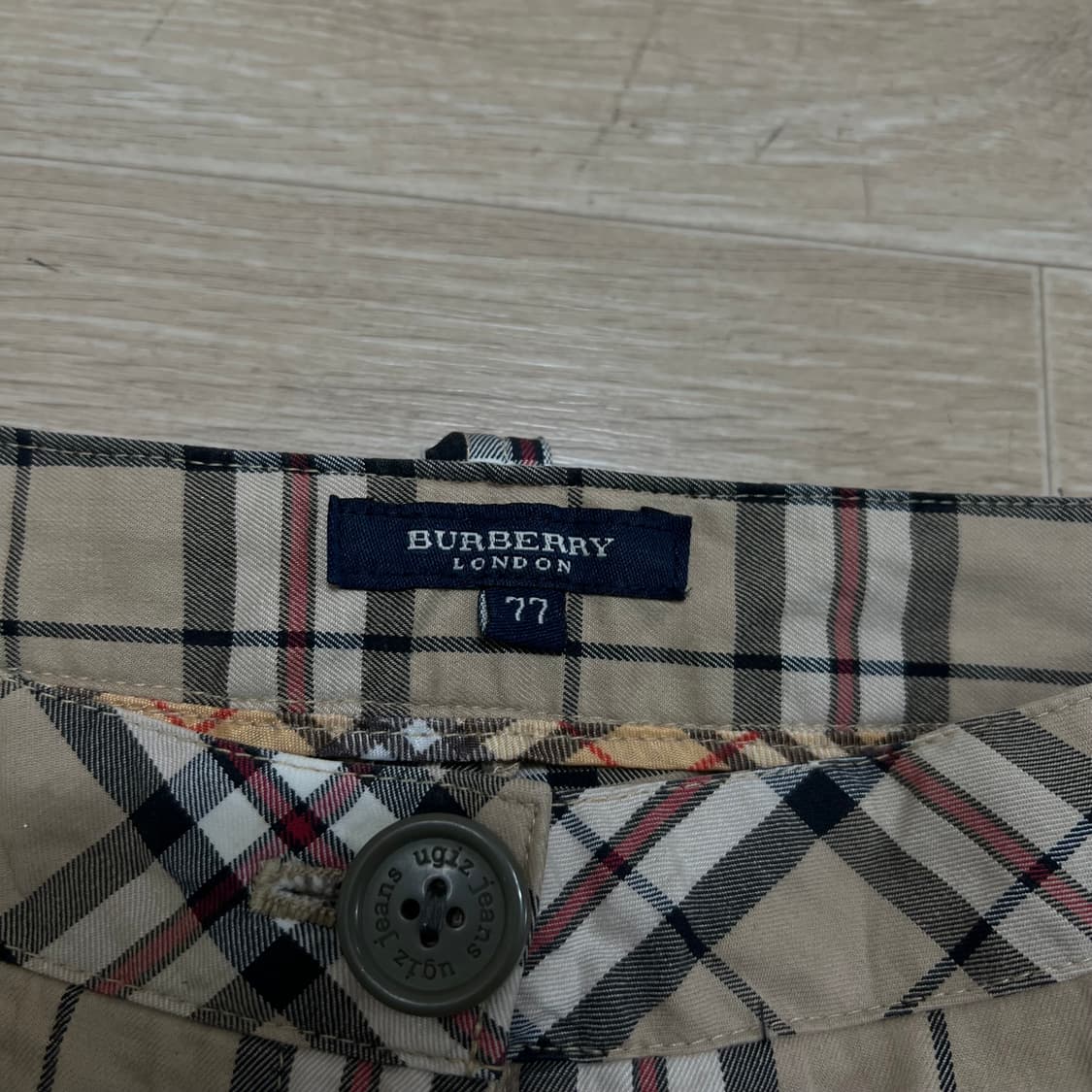 버버리 런던 여성 노바체크 슬림핏 코튼 슬랙스 팬츠 [베이지] 77 상품이미지5