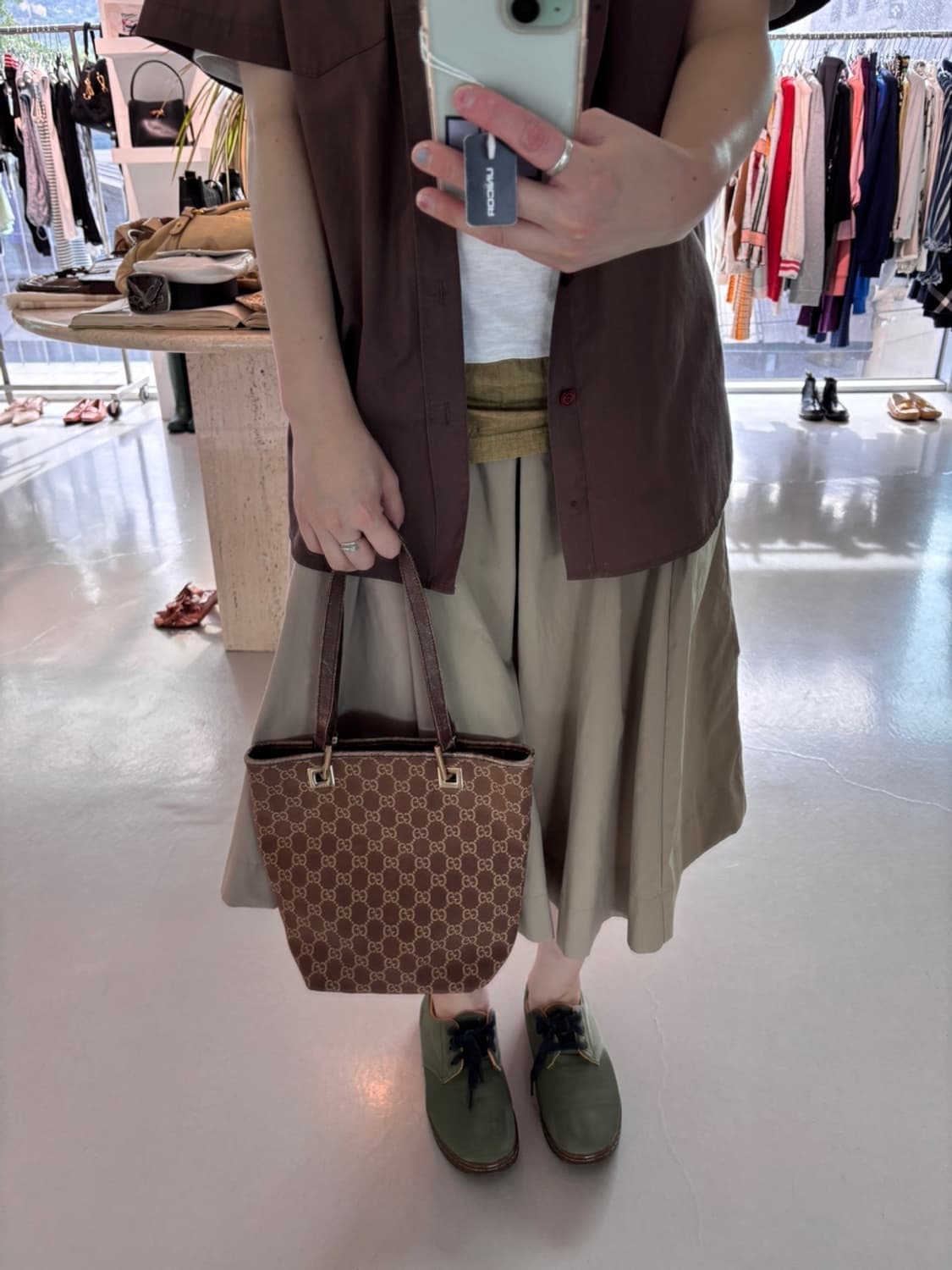 Vintage Gucci Leather Bag 상품이미지1