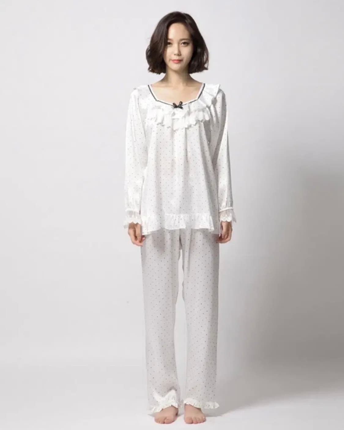 이브니에 도트 공주 프릴 레이스 잠옷(새상품) 상품이미지1