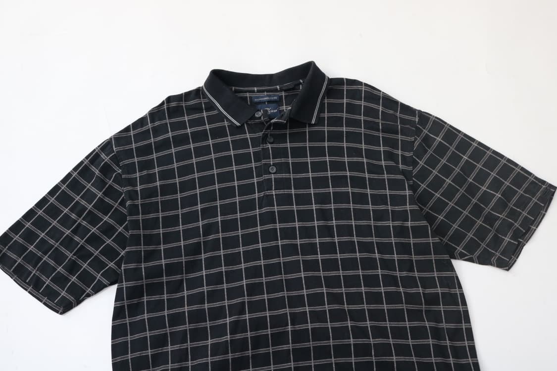 DOCKERS GOLF 도커스 골프 빈티지 체크 실켓 가공 카라티 (L) 상품이미지3